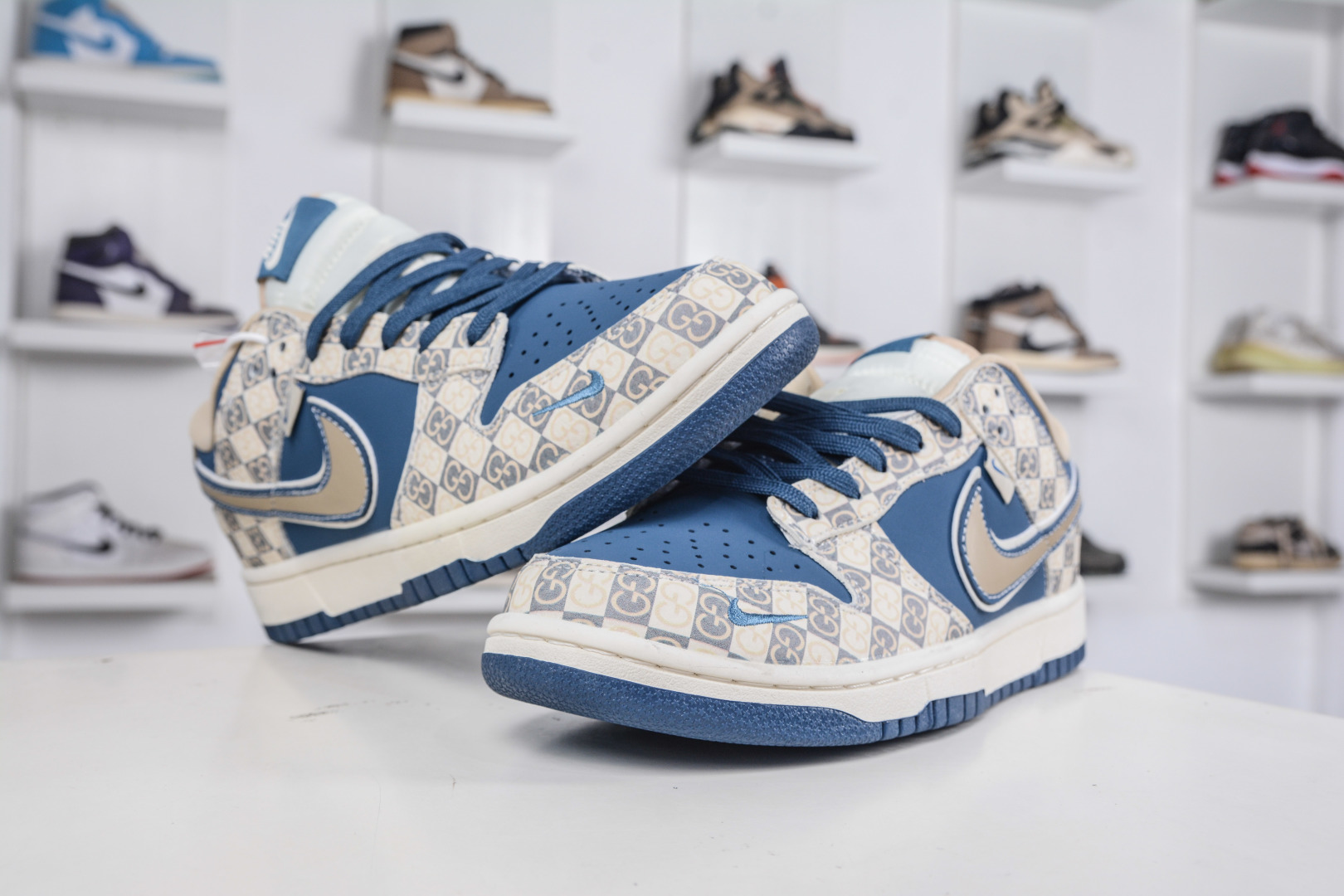 Nike SB Dunk Low x Gucci Collab - Khaki Blue Pattern, Premium Quality Sneakers 4 cmp i1760119331744 3537 0 3