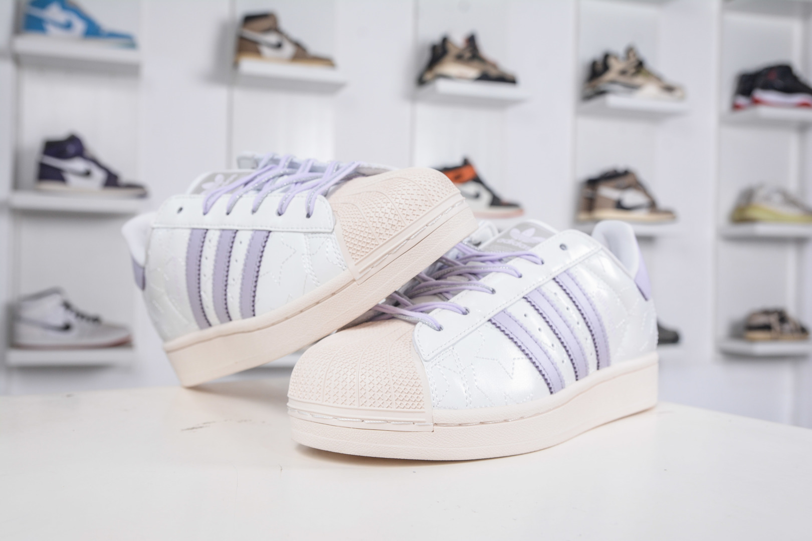 Adidas Originals Superstar 2 White/Purple Leather Women's Shoes (JR6984) 5 cmp i1760119706975 4913 0 3