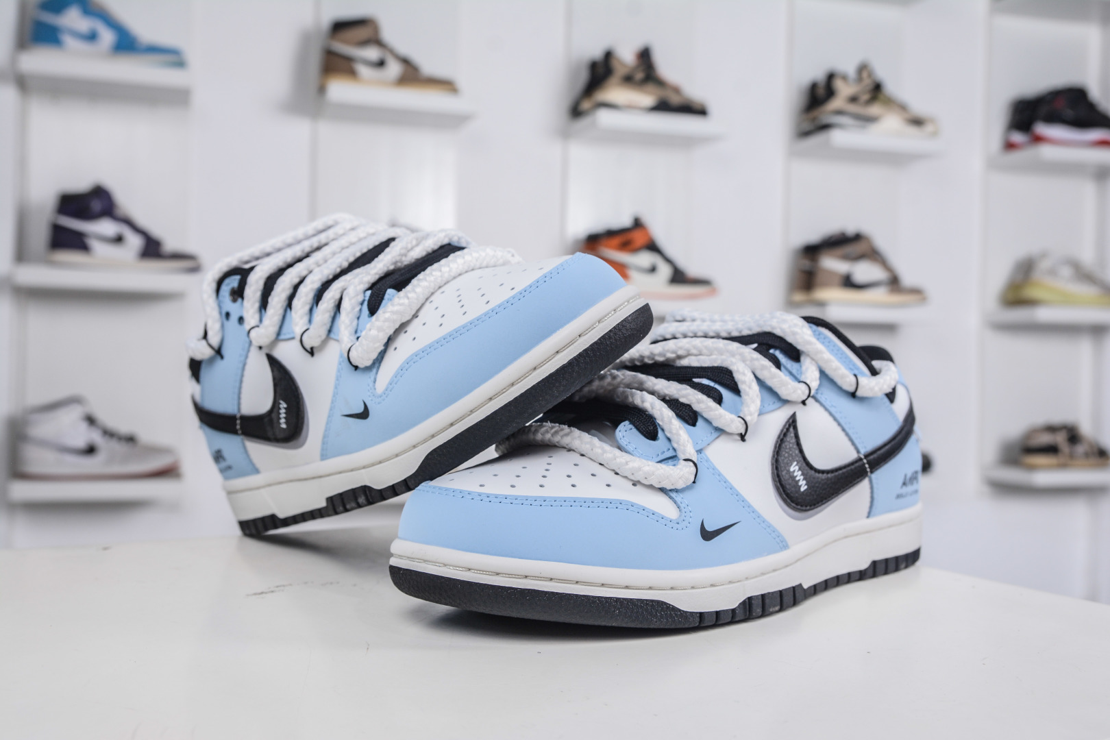 Nike Dunk Low 'Freewheeling' Light Blue & White Custom Design Sneakers 4 cmp i1760207860102 1413 0 3