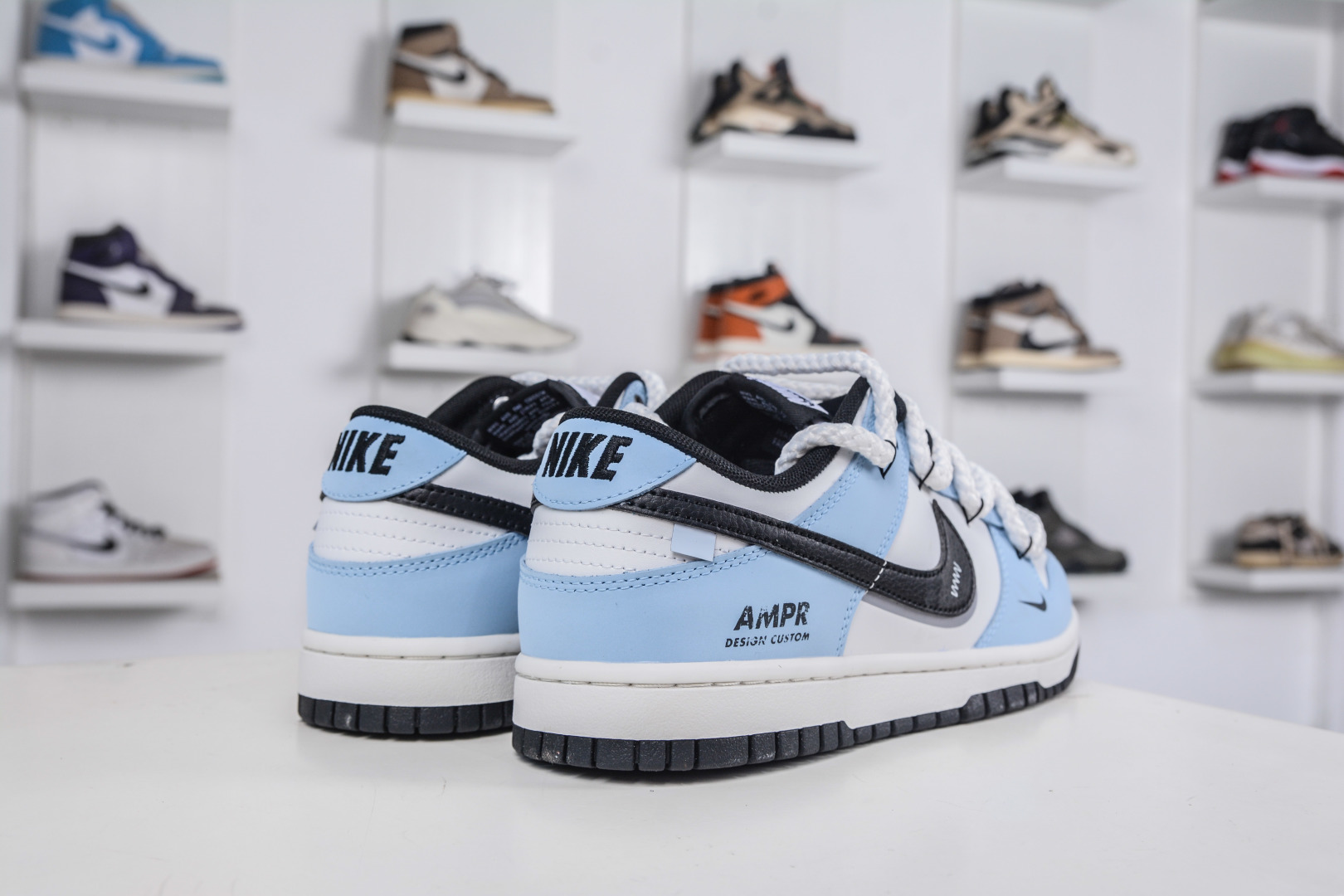 Nike Dunk Low 'Freewheeling' Light Blue & White Custom Design Sneakers 6 cmp i1760207860102 173 0 5