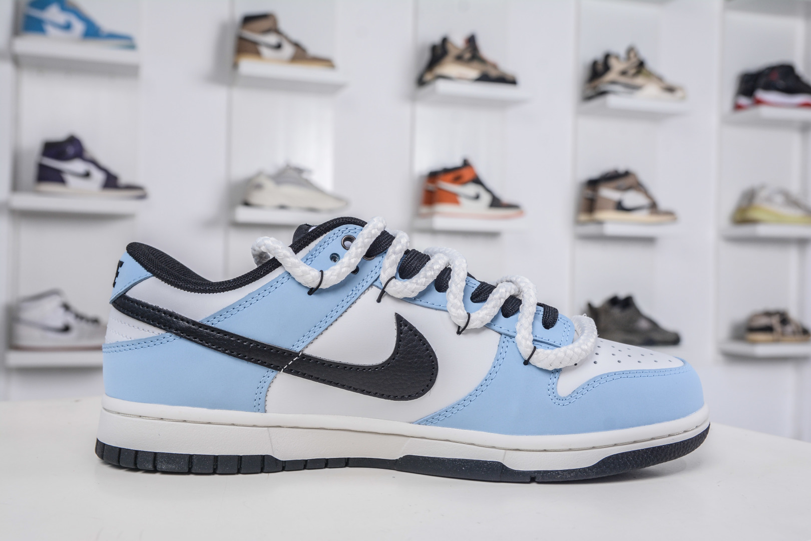 Nike Dunk Low 'Freewheeling' Light Blue & White Custom Design Sneakers 3 cmp i1760207861091 5078 0 2