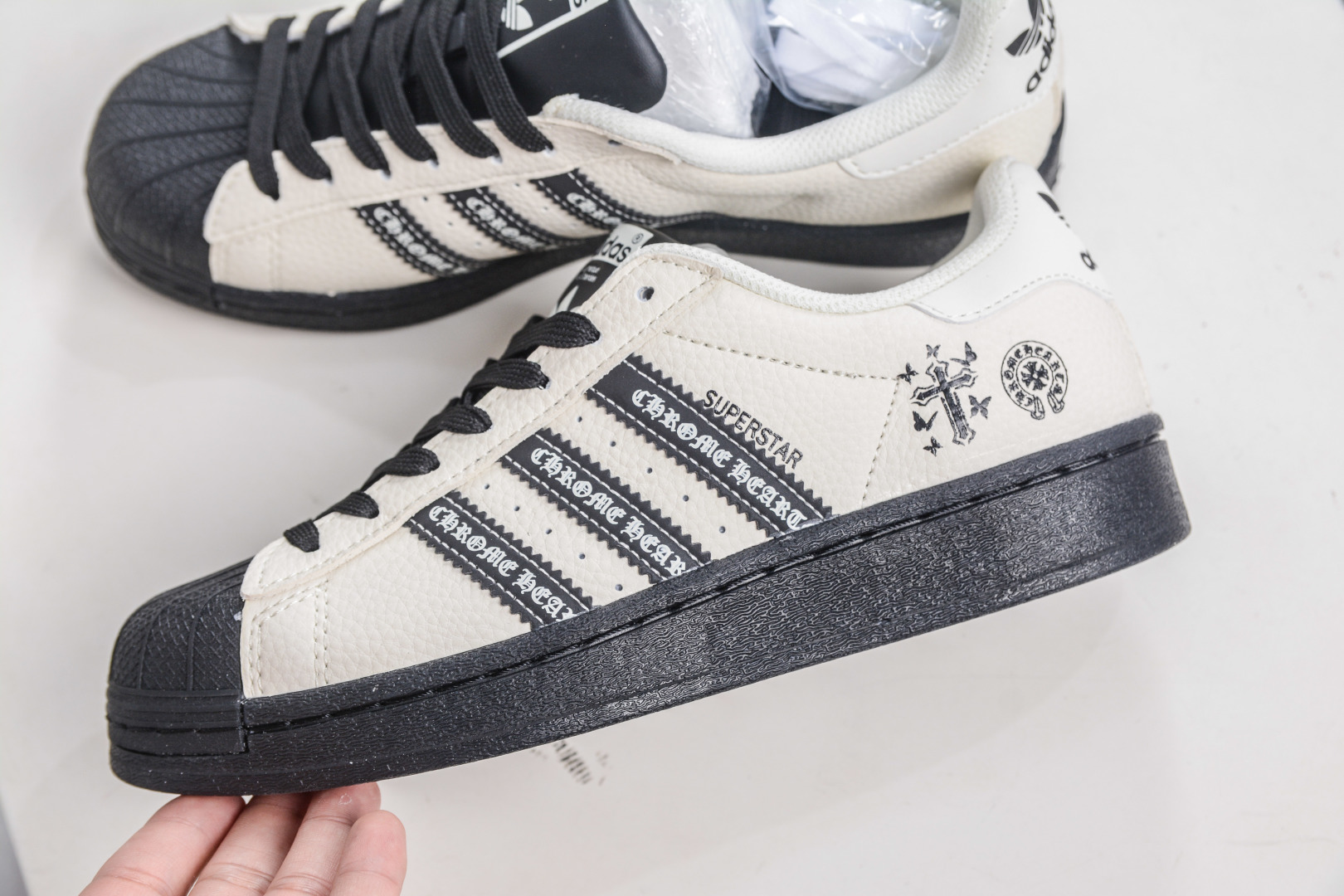 Adidas Originals Superstar x Chrome Hearts Sneakers - Classic Shell Toe Shoes 8 cmp i1760208087317 2877 0 6