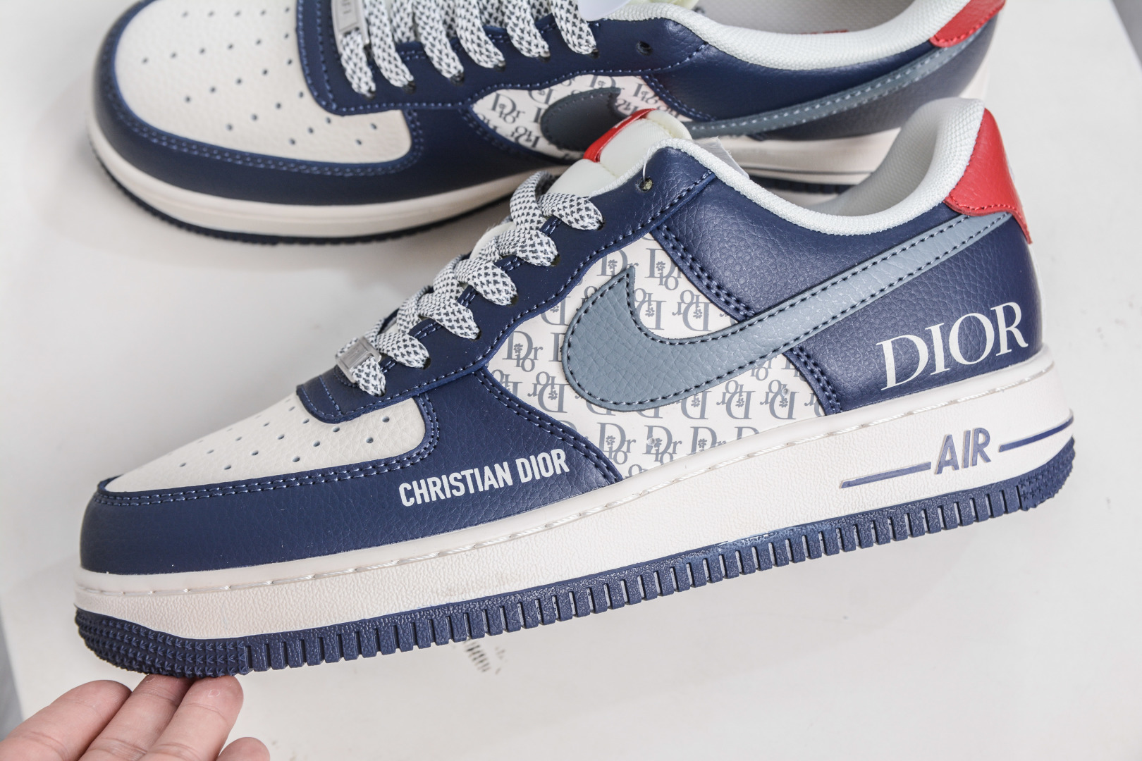 Nike Air Force 1 Low 07 x DIOR 迪奥联名-米白蓝灰钩 XD2588-603