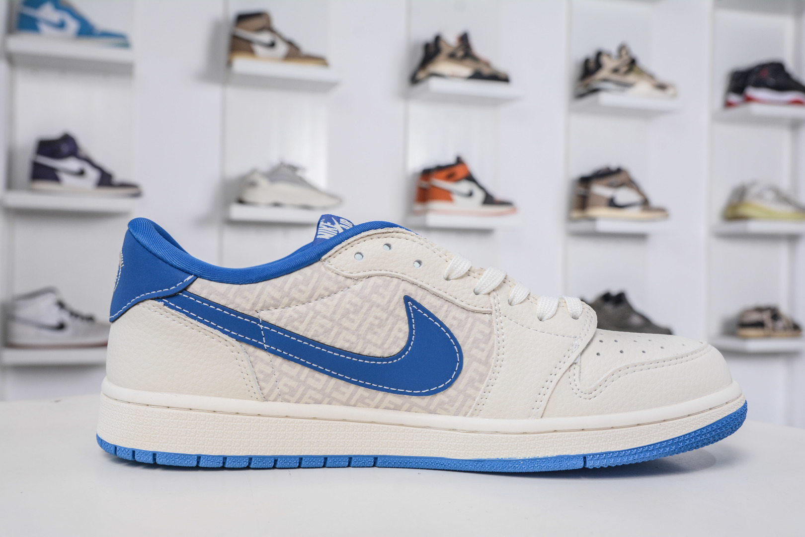 TS x Air Jordan 1 Low Fendi Collab - White/Blue, Custom, Comfortable, Stylish 4 cmp i1760292205828 9888 0 2
