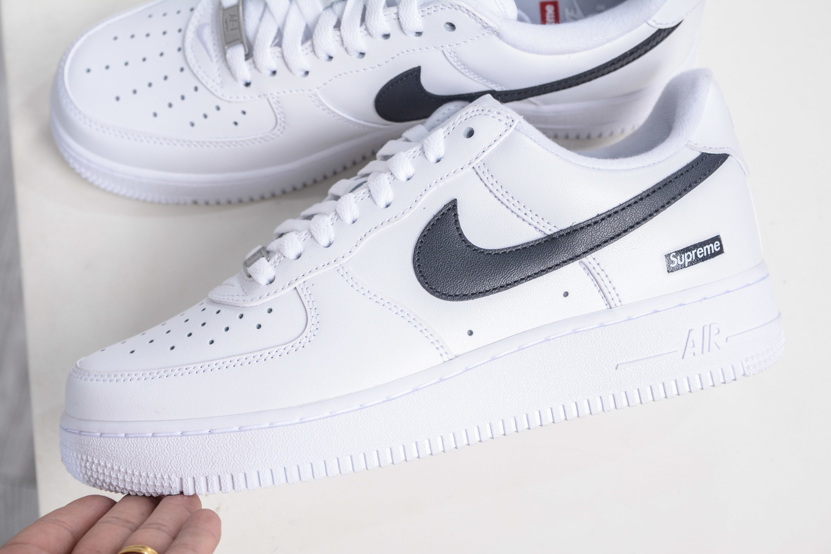 G版纯原 Supreme X NK AIR Force 1 Low 空军一号联名 白黑 CU9225-102