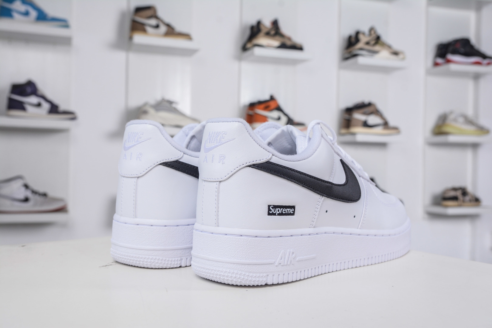G版纯原 Supreme X NK AIR Force 1 Low 空军一号联名 白黑 CU9225-102