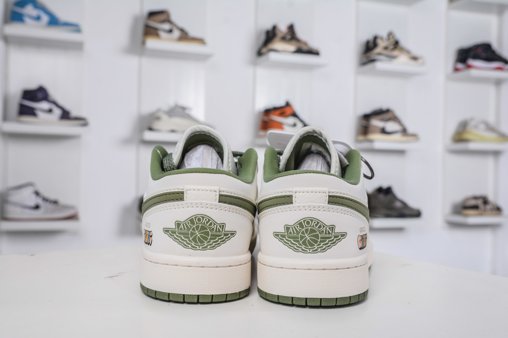 Air Jordan 1 Retro Low x GUCCI 古驰联名-白绿 XX3168-168