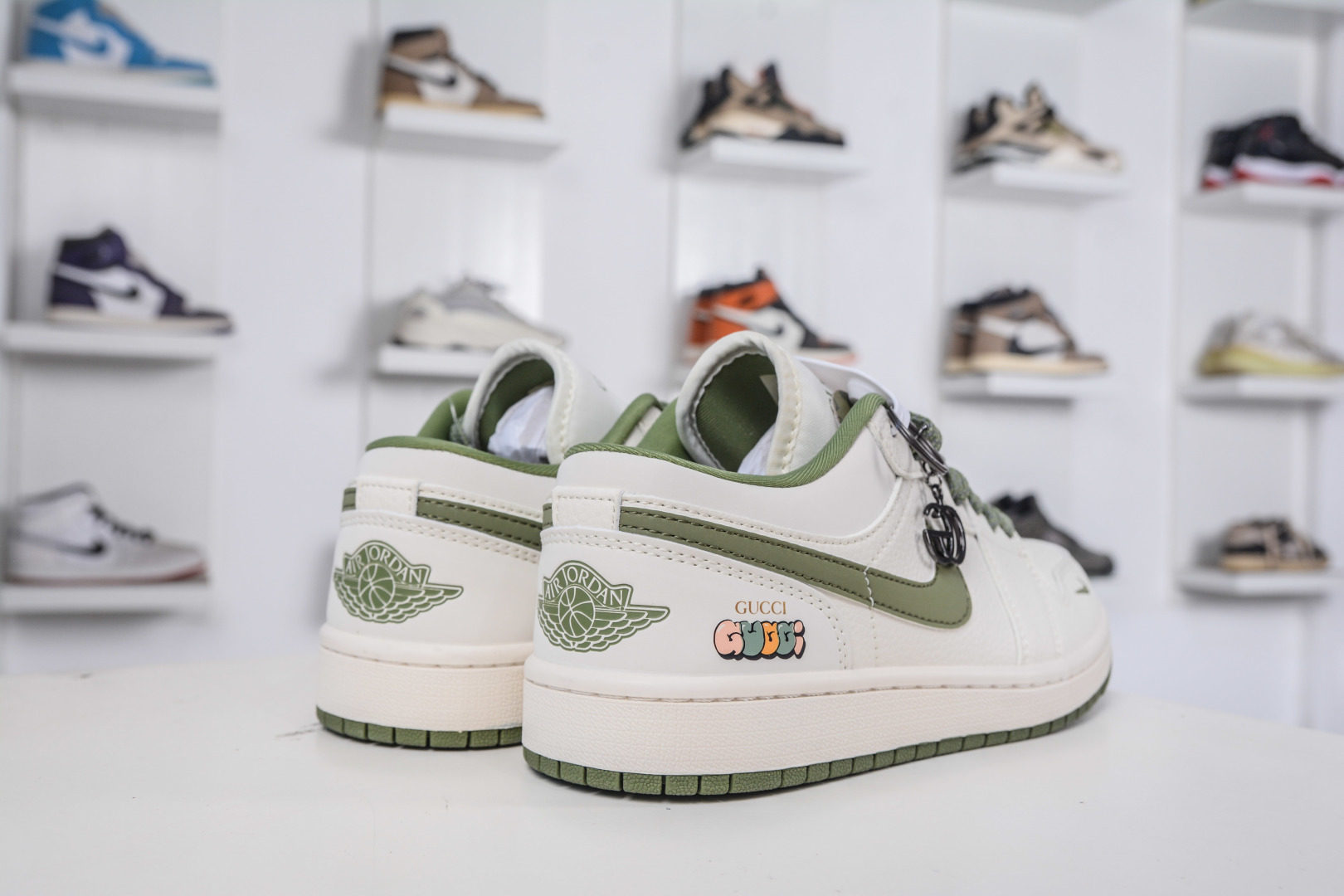 Air Jordan 1 Retro Low x GUCCI 古驰联名-白绿 XX3168-168