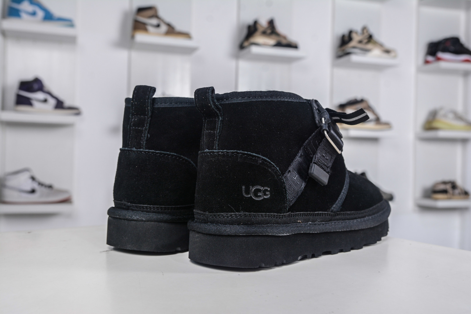 UGG Men's Mini Ankle Boots with Buckle Strap - Shearling Lined, Suede Upper 6 cmp i1760456625037 8085 0 5