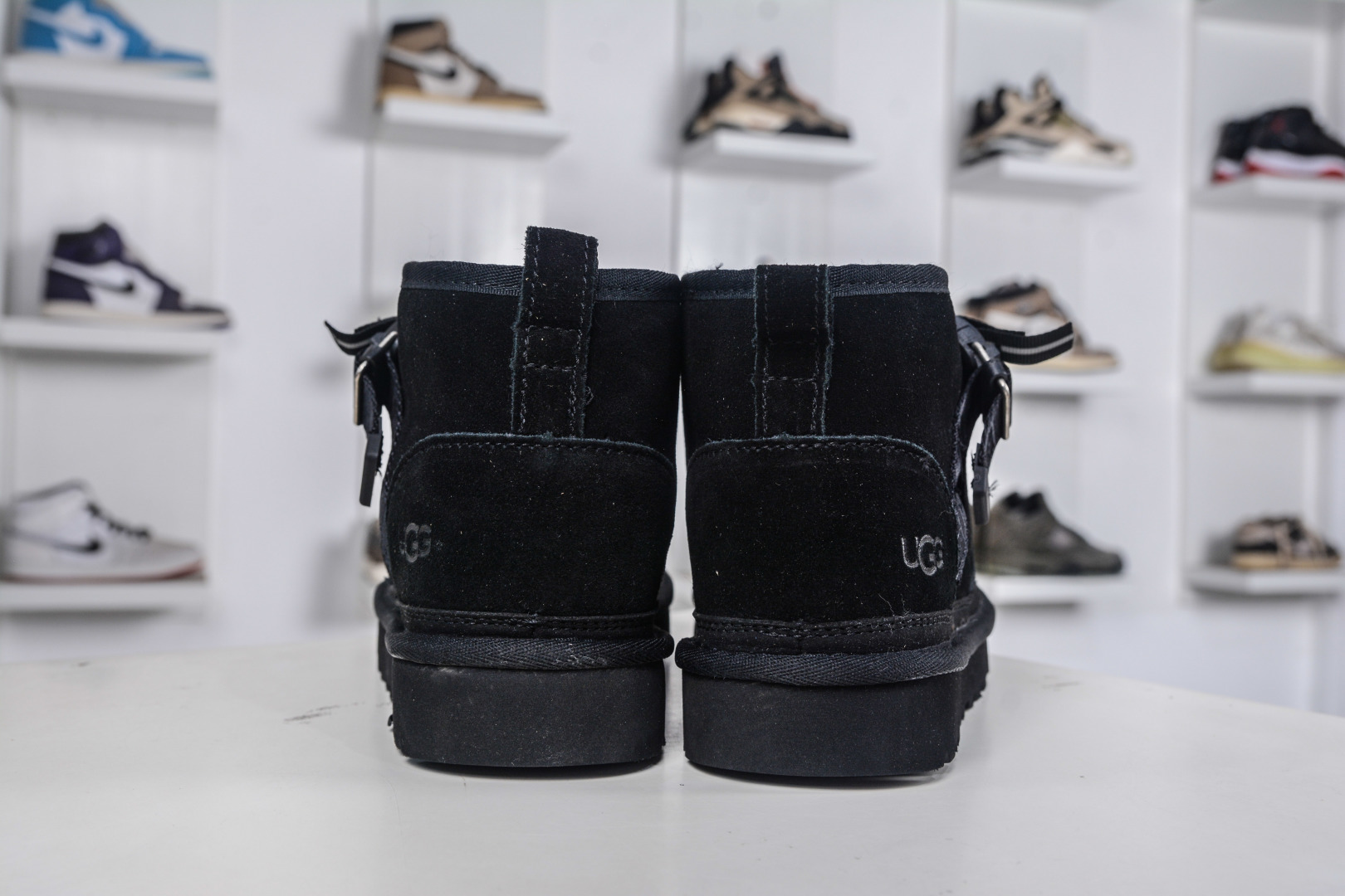 UGG Men's Mini Ankle Boots with Buckle Strap - Shearling Lined, Suede Upper 2 cmp i1760456625038 720 0 1