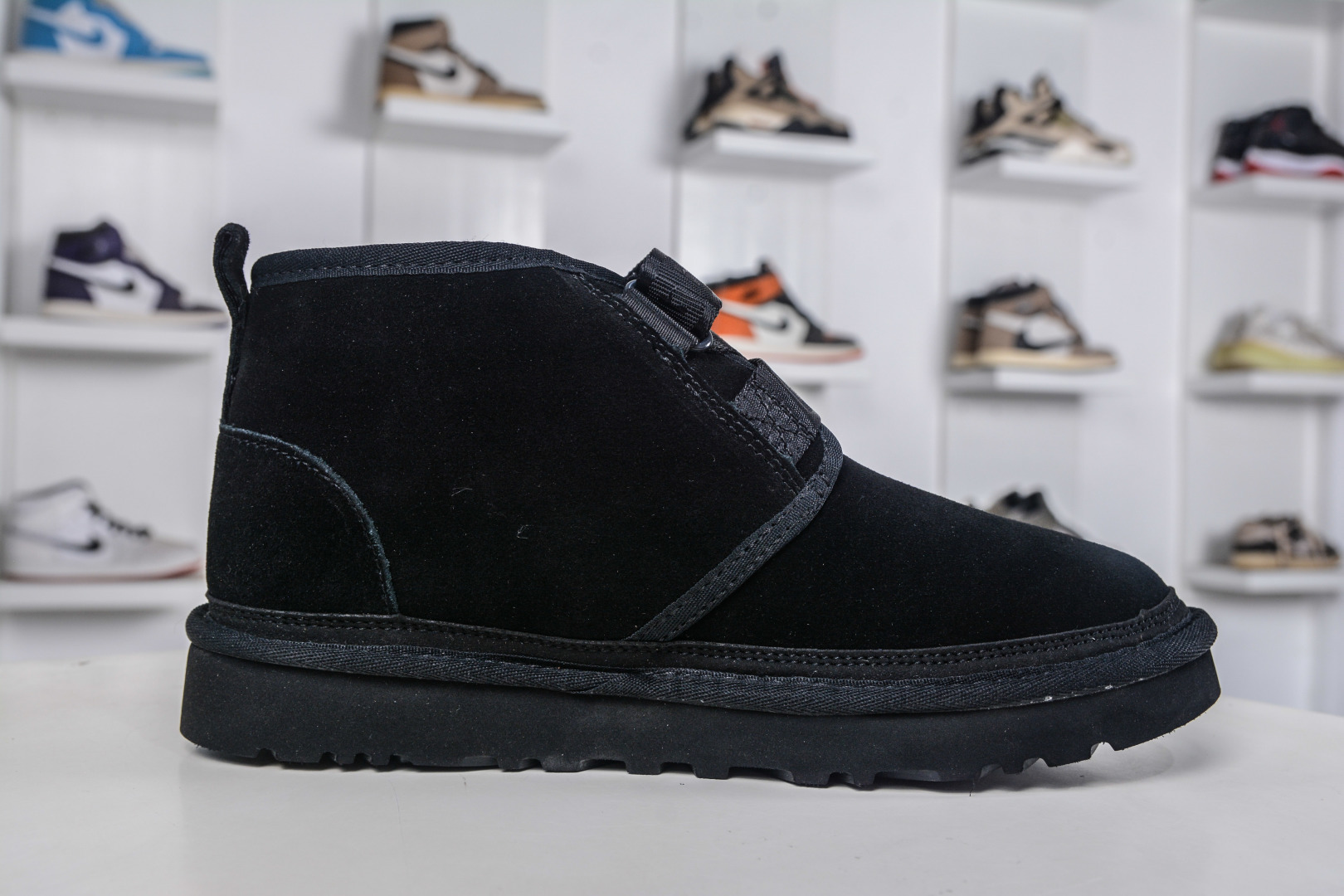 UGG Men's Mini Ankle Boots with Buckle Strap - Shearling Lined, Suede Upper 3 cmp i1760456625097 1140 0 2