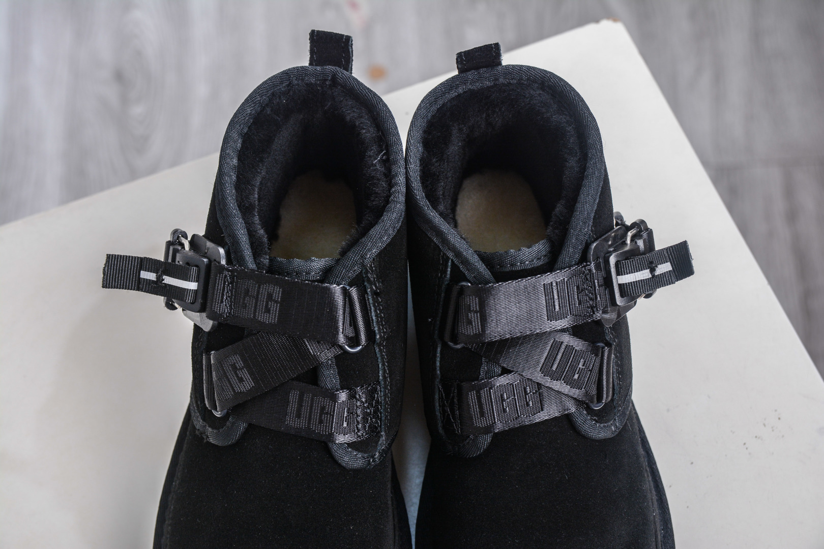 UGG Men's Mini Ankle Boots with Buckle Strap - Shearling Lined, Suede Upper 8 cmp i1760456625097 4638 0 7