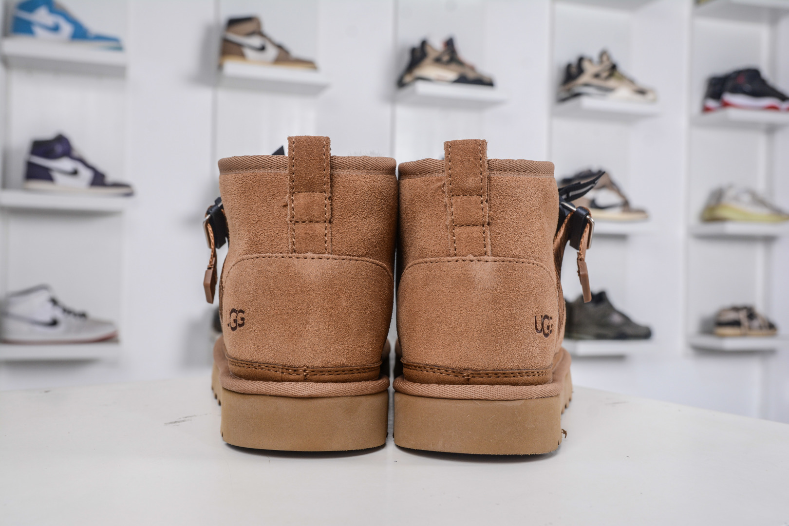 UGG Men's Mini Boots with Buckle Strap - Suede Upper, Wool Interior 2 cmp i1760456671579 2187 0 1