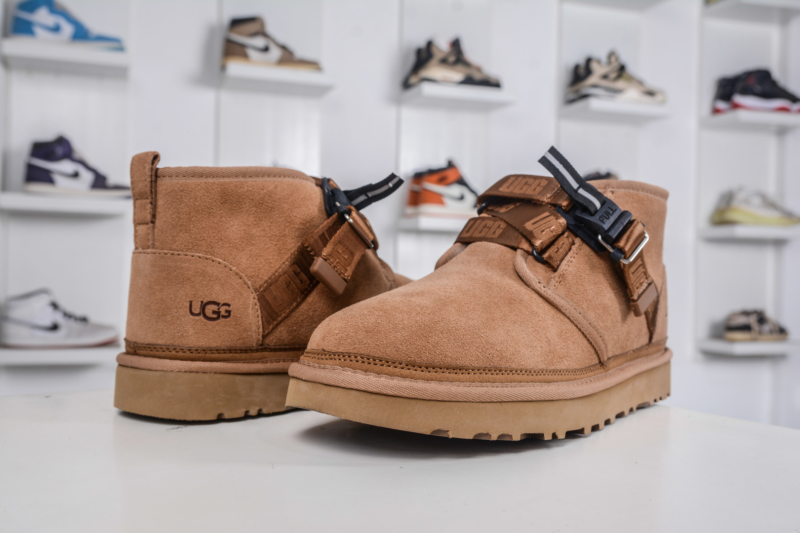 UGG Men's Mini Boots with Buckle Strap - Suede Upper, Wool Interior 4 cmp i1760456671579 7565 0 3