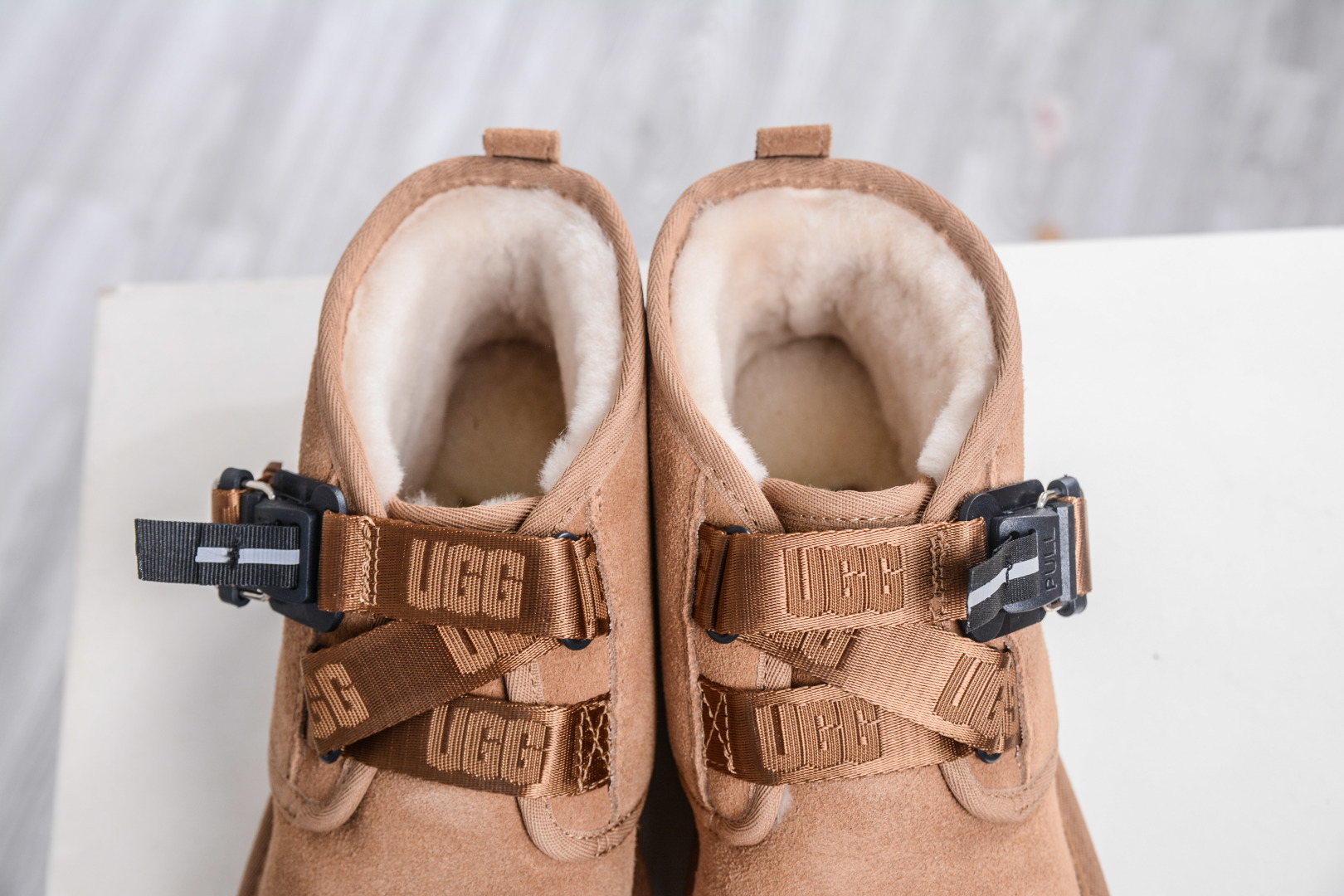 UGG Men's Mini Boots with Buckle Strap - Suede Upper, Wool Interior 8 cmp i1760456673266 3117 0 7