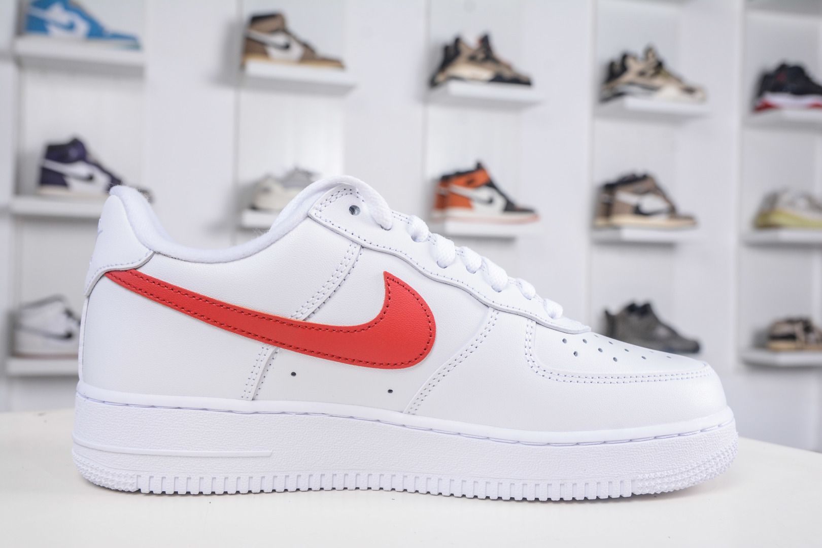 G版纯原 Supreme X NK AIR Force 1 Low 空军一号联名 白红 CU9225-101