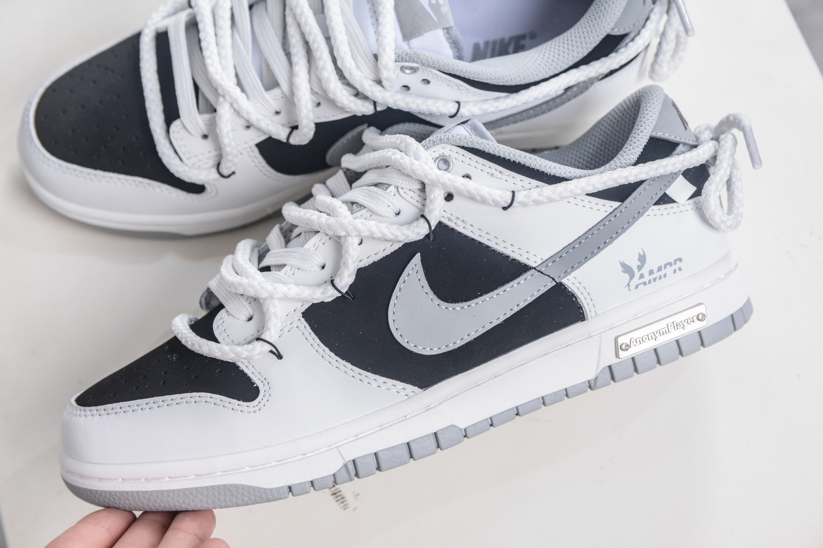 Nike Dunk Low '' AMPR Child Sneakers - Black, White & Gray 8 cmp i1760628780825 2960 0 6