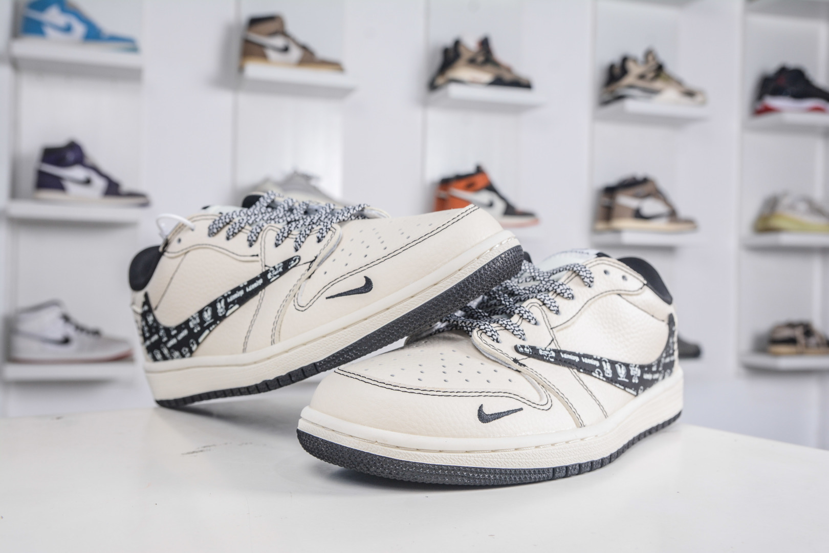 TS x Air Jordan x Balenciaga Low White Black Custom Sneakers 5 cmp i1760717551911 2066 0 3