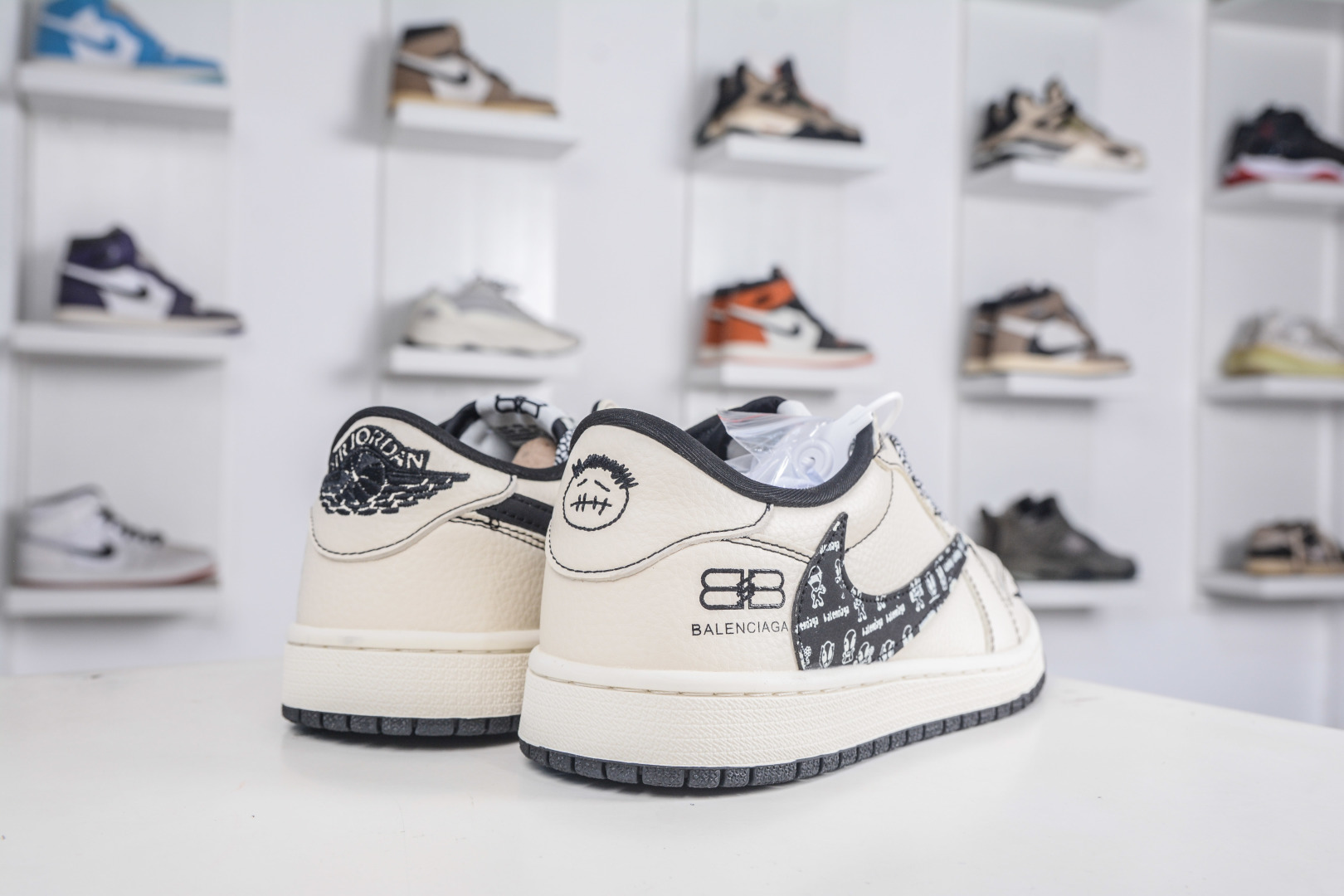 TS x Air Jordan x Balenciaga Low White Black Custom Sneakers 7 cmp i1760717551928 9789 0 5