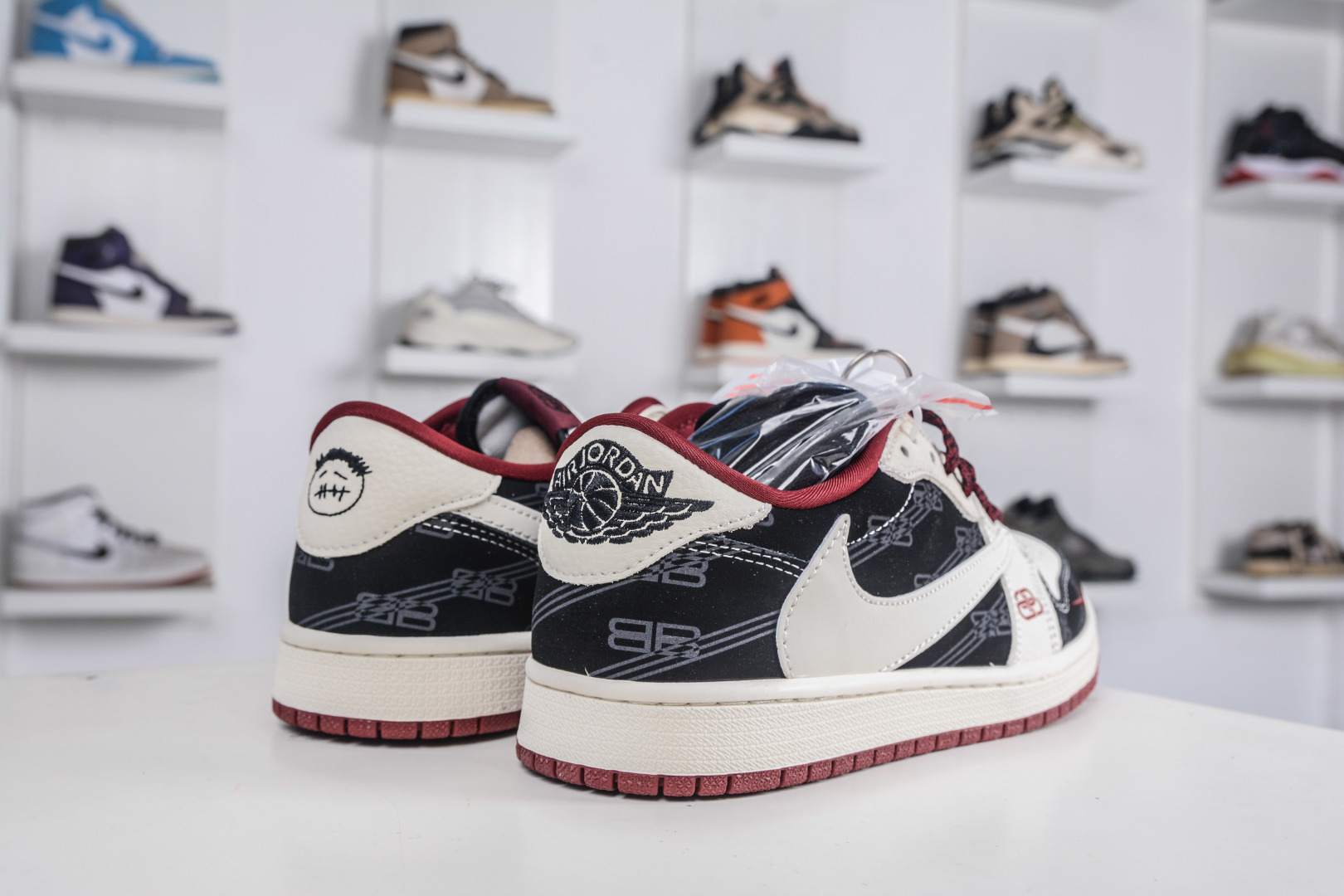 TS x Air Jordan x Balenciaga Low White Black Red Wine Sneakers 7 cmp i1760717587156 6331 0 5