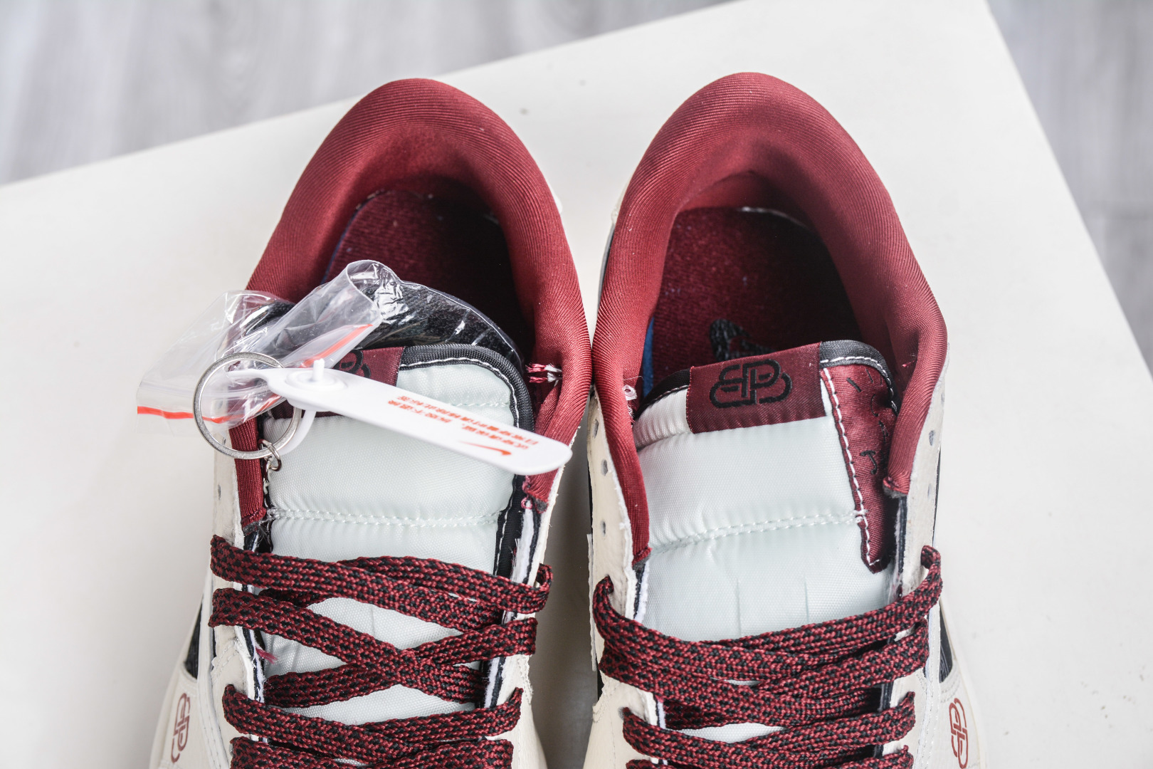 TS x Air Jordan x Balenciaga Low White Black Red Wine Sneakers 9 cmp i1760717588210 4812 0 7