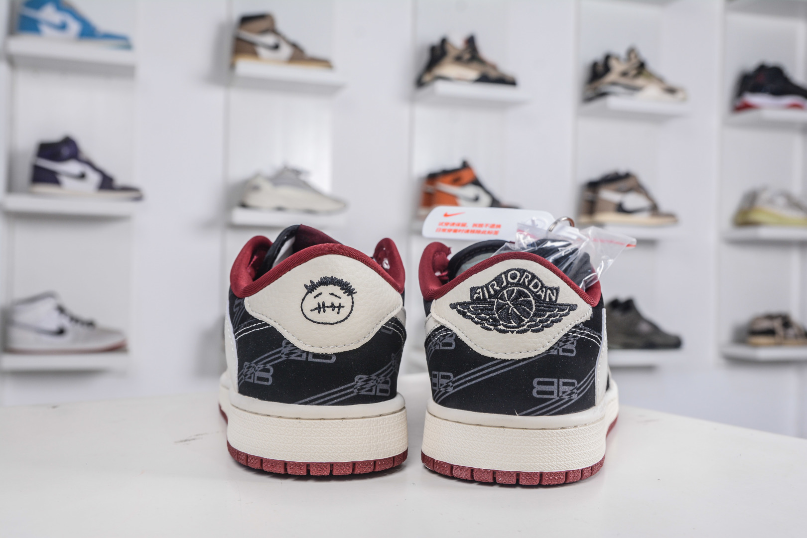 TS x Air Jordan x Balenciaga Low White Black Red Wine Sneakers 3 cmp i1760717588216 7009 0 1