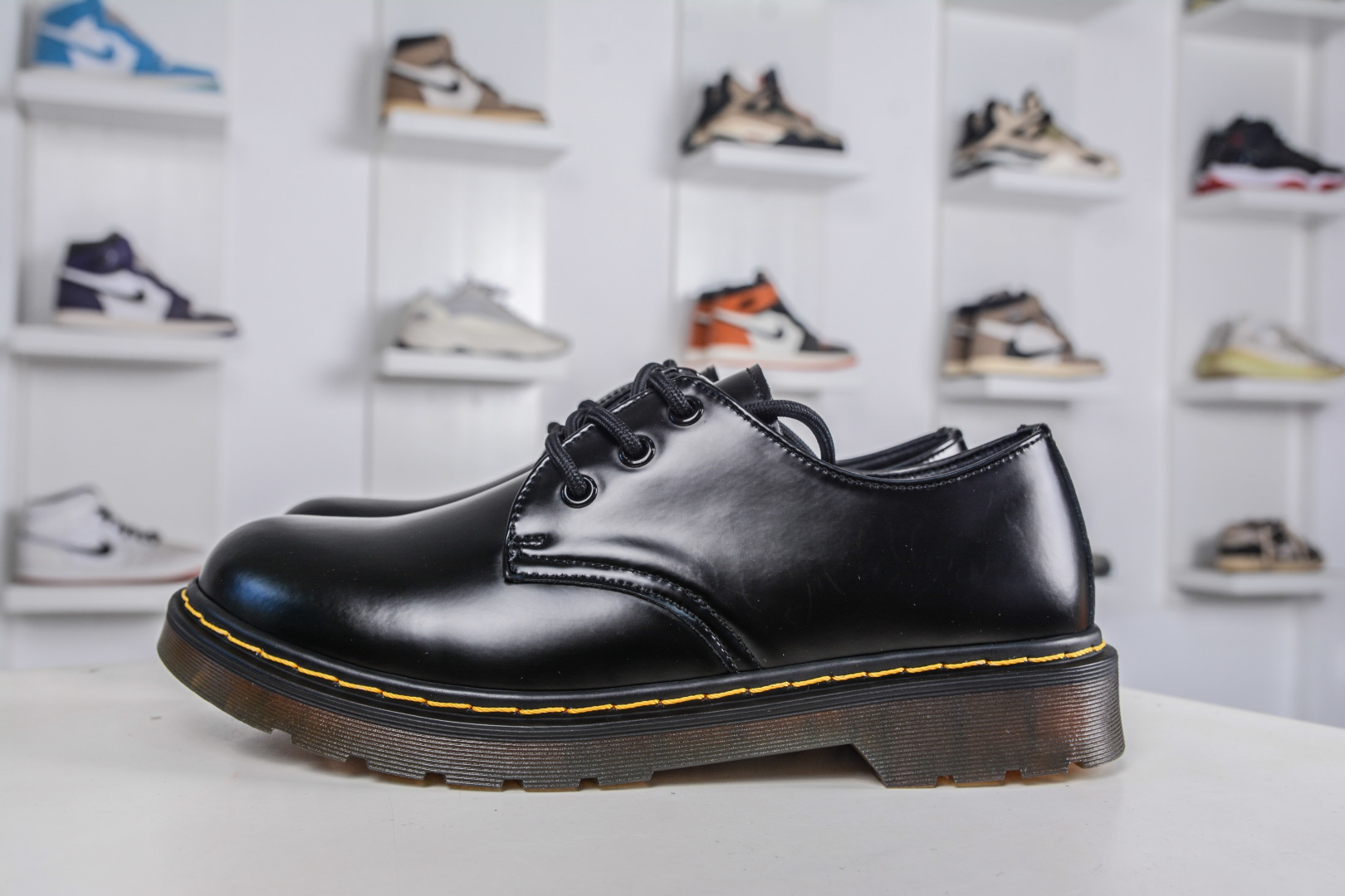 Dr. Martens 1461 Series: Low-Top, Hard Leather, Black Shoe with Thin Sole 2 cmp i1760717767026 785 0 0