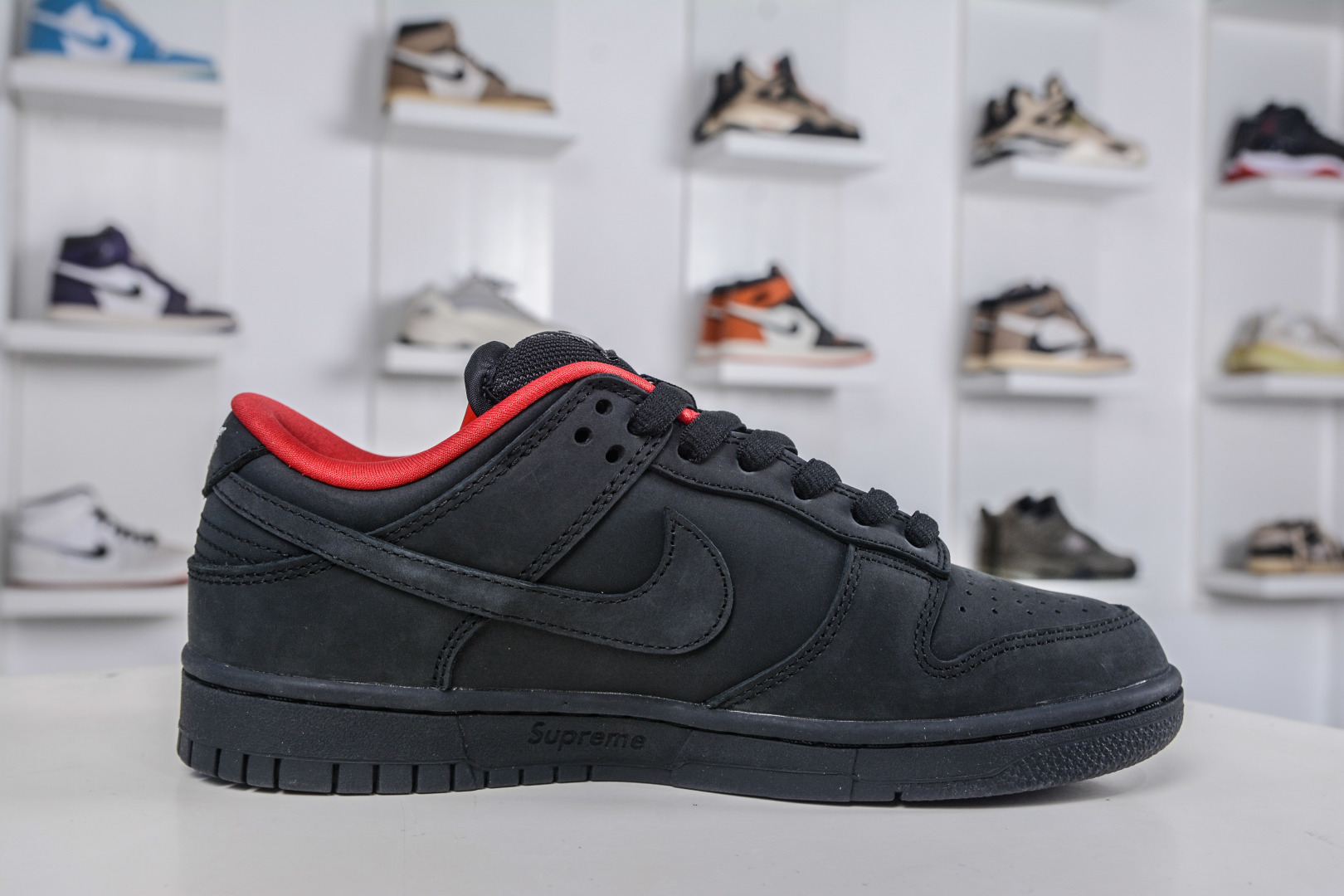 AY版纯原 Supreme x Nk Dunk SB Dunk Low 联名美国限定黑红 HQ8487-001