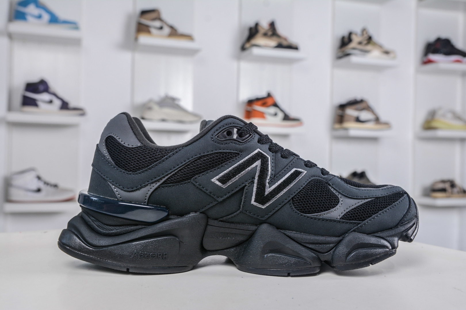 AY版纯原 New Balance NB9060系列 新百伦绒面革网布经典百搭防滑耐磨透气低帮生活休闲鞋 U9060ZGE