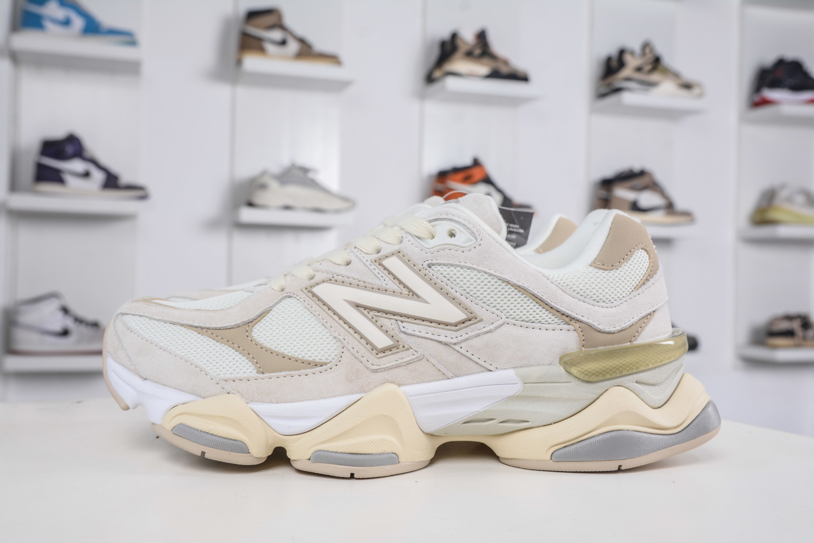 New Balance 9060 Series Suede and Mesh Low Top Lifestyle Sneakers