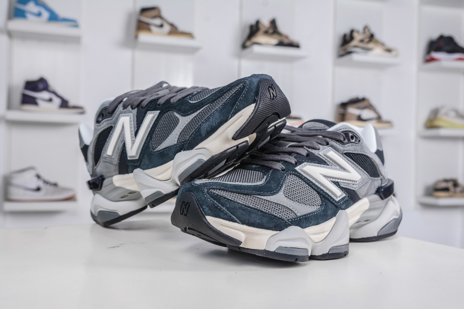 New Balance 9060 Series Suede Mesh Low Top Casual Sneakers - U9060JBM 4 cmp i1760887505044 3676 0 3