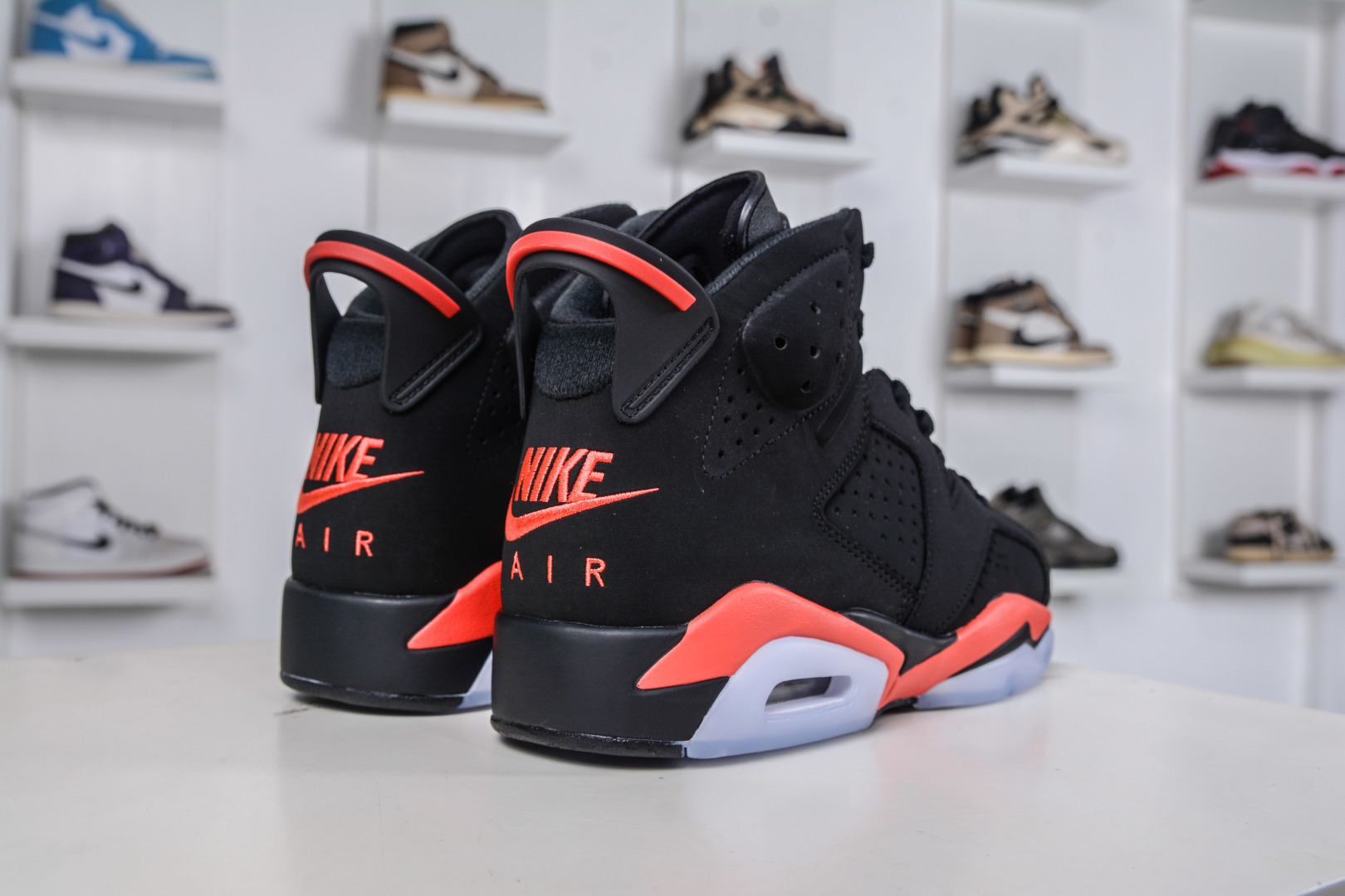 380 Air Jordan AJ6 Retro Infrared” 黑红 乔丹AJ6代中帮复古休闲文化篮球鞋 CT8529-001