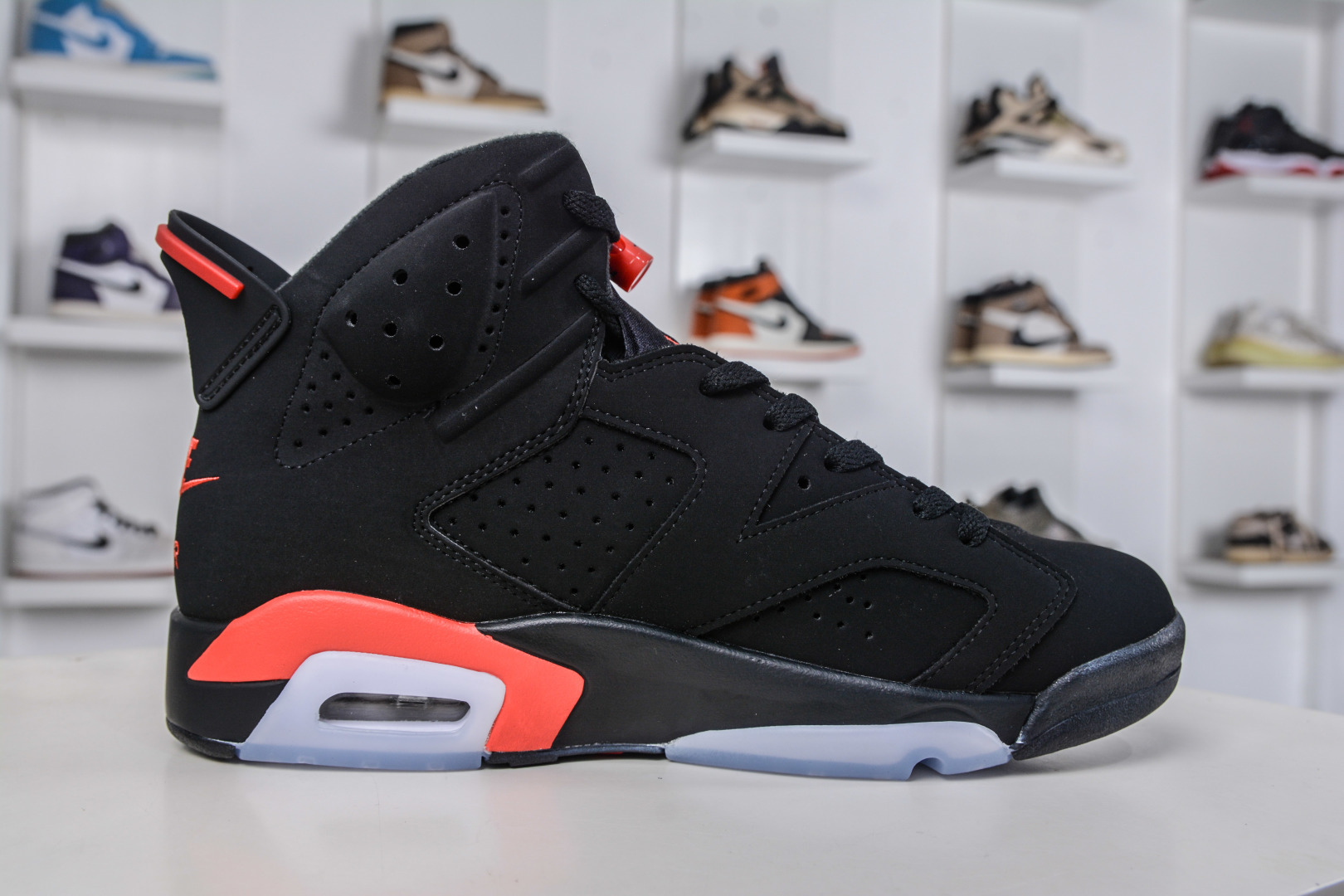 380 Air Jordan AJ6 Retro Infrared” 黑红 乔丹AJ6代中帮复古休闲文化篮球鞋 CT8529-001