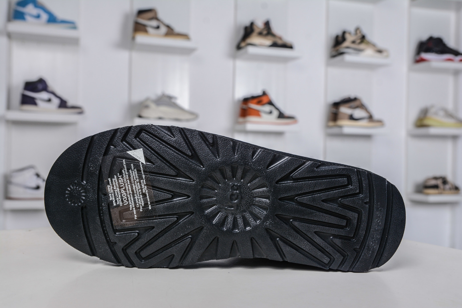 220 主推优势私 UGG Bailey贝莉单丝带蝴蝶结 黑色 秋冬羊皮毛一体雪地靴 1016501-BLK