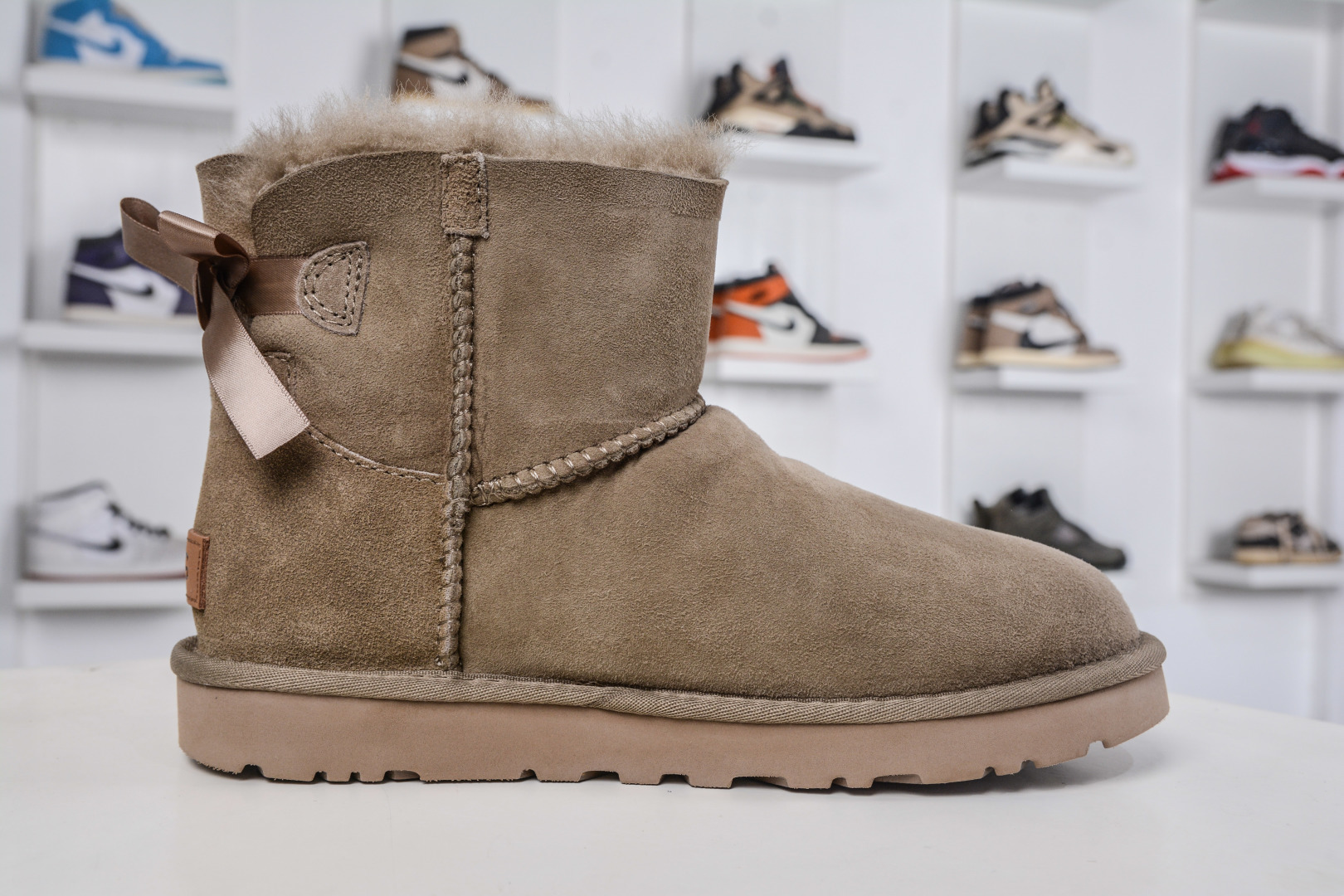 220 主推优势私 UGG Bailey贝莉单丝带蝴蝶结 棕色 1016501-ALP