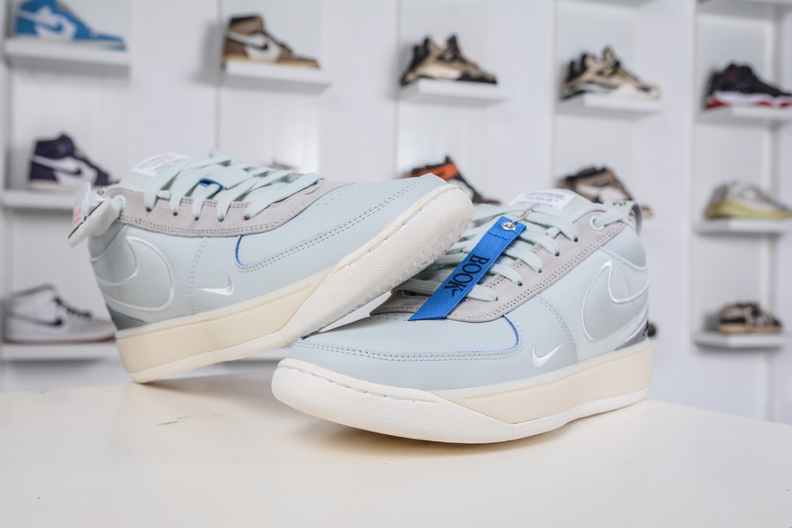 290 灭世版纯原 NK Book 1 Devin Booker 德文·布克一代男子实战篮球鞋 刮刮乐白蓝 IH0891-001