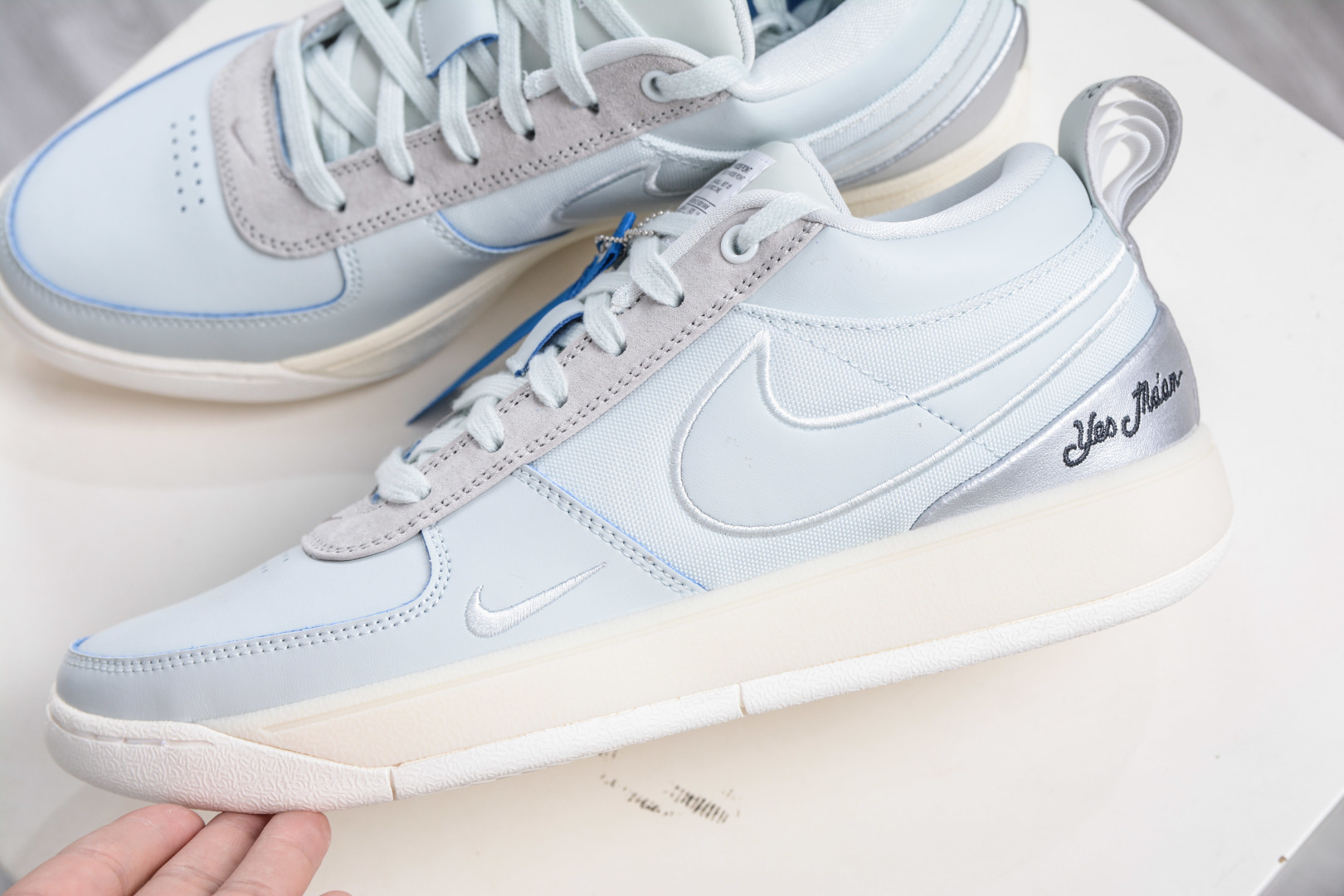 290 灭世版纯原 NK Book 1 Devin Booker 德文·布克一代男子实战篮球鞋 刮刮乐白蓝 IH0891-001