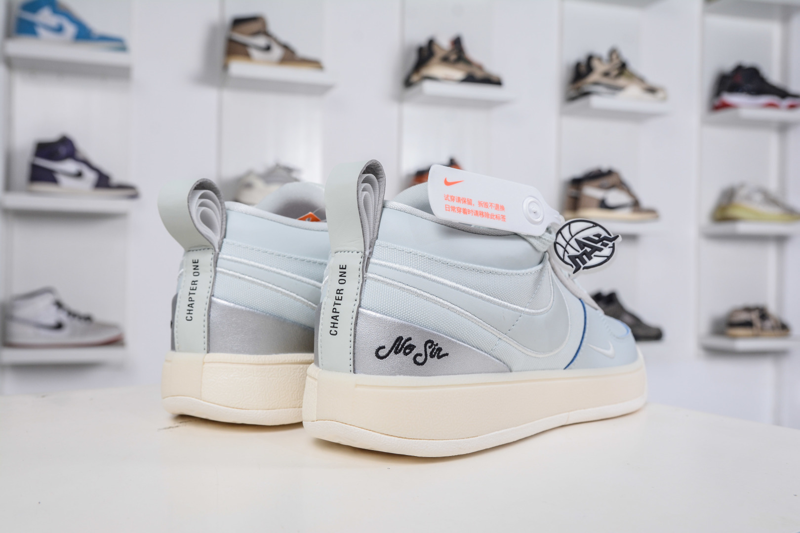 290 灭世版纯原 NK Book 1 Devin Booker 德文·布克一代男子实战篮球鞋 刮刮乐白蓝 IH0891-001