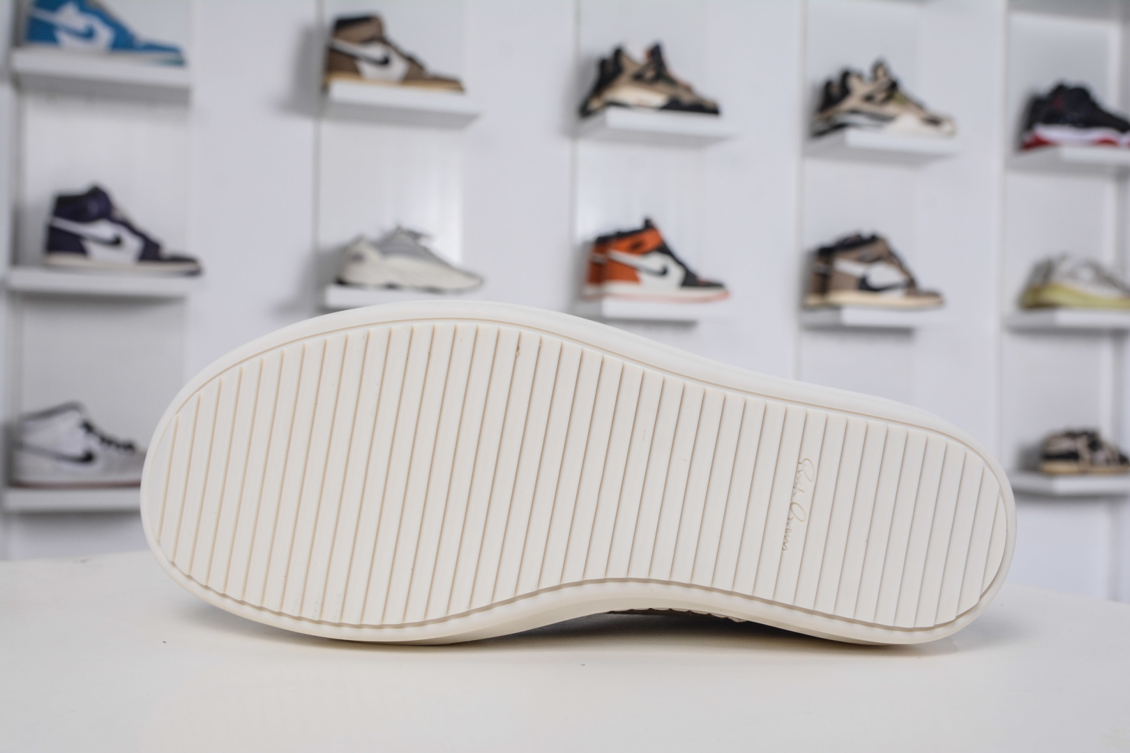 450 M版纯原 全新出货 Rick Owens Edfu 瑞克·欧文斯低帮麂皮面时尚运动板鞋 棕麂皮