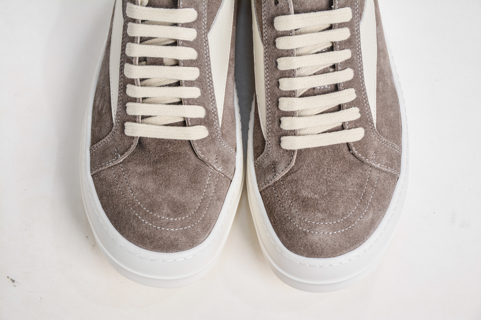 450 M版纯原 全新出货 Rick Owens Edfu 瑞克·欧文斯低帮麂皮面时尚运动板鞋 棕麂皮