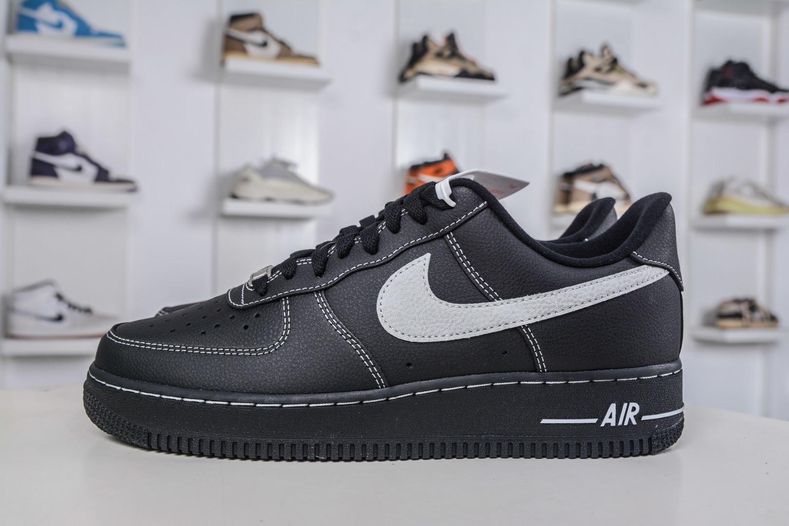 纯原 NK Air Force 1 Low 空军一号 黑色银翼杀手 官方同步 原装级别 原楦头原纸板 打