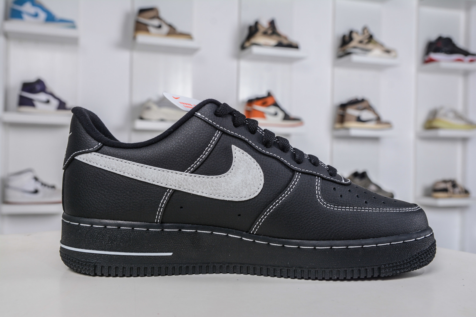 纯原 NK Air Force 1 Low 空军一号 黑色银翼杀手 官方同步 原装级别 原楦头原纸板 打