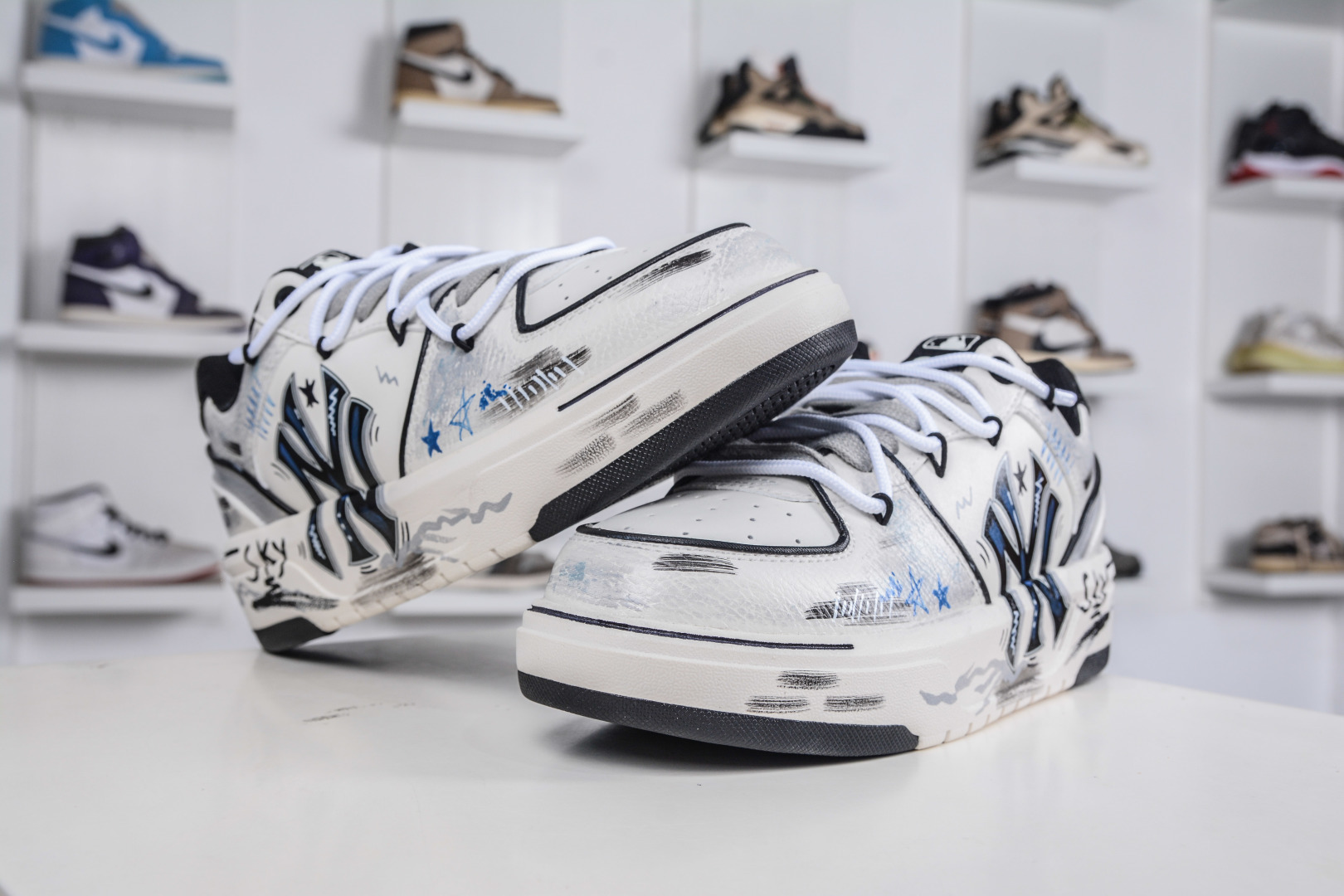 270 MLB Chunky Liner 星茫之夜 涂鸦定制配色学长鞋系列低帮老爹风轻量增高厚底百搭休闲运动慢跑鞋 3ASXCA12N 50WHS