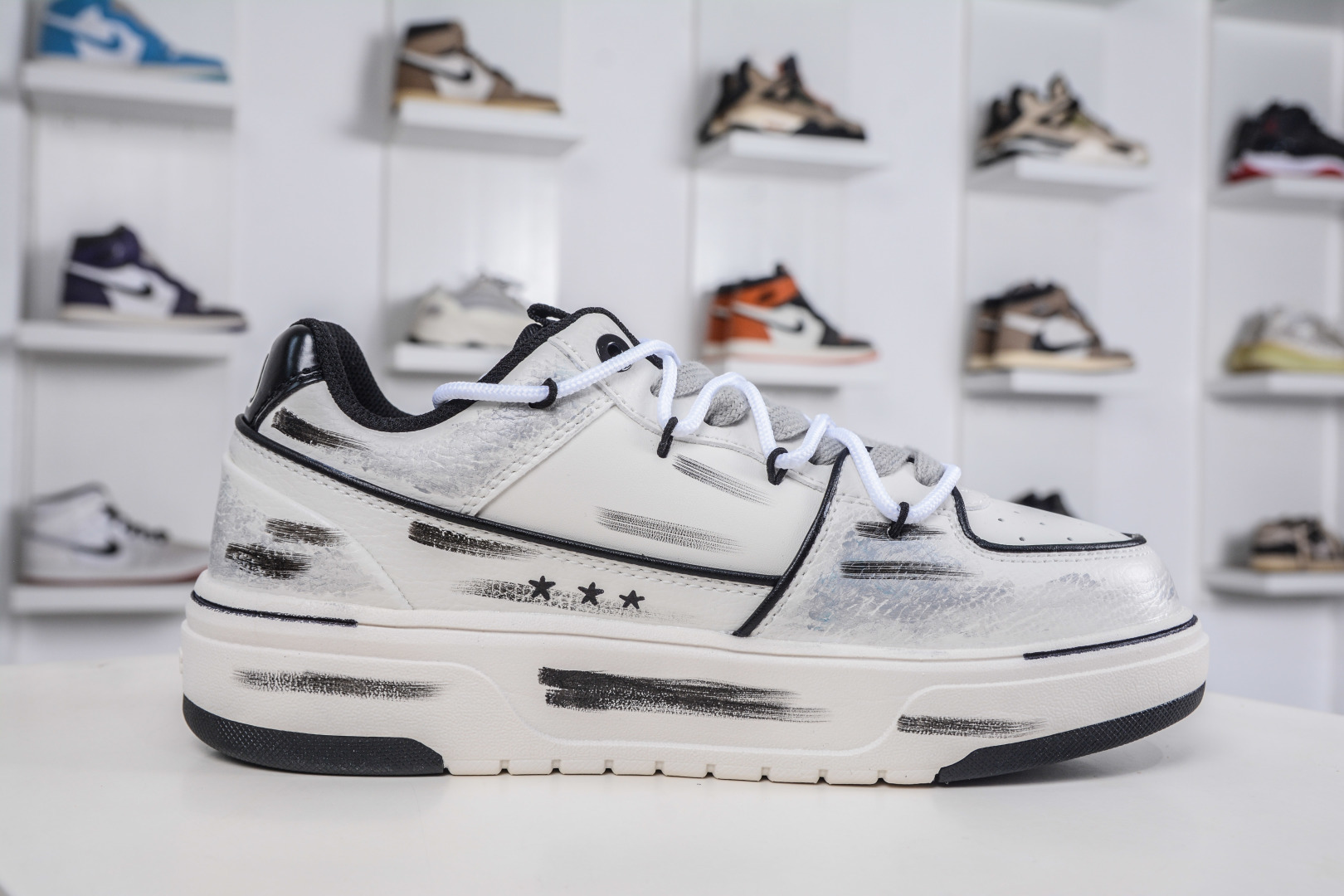 270 MLB Chunky Liner 星茫之夜 涂鸦定制配色学长鞋系列低帮老爹风轻量增高厚底百搭休闲运动慢跑鞋 3ASXCA12N 50WHS