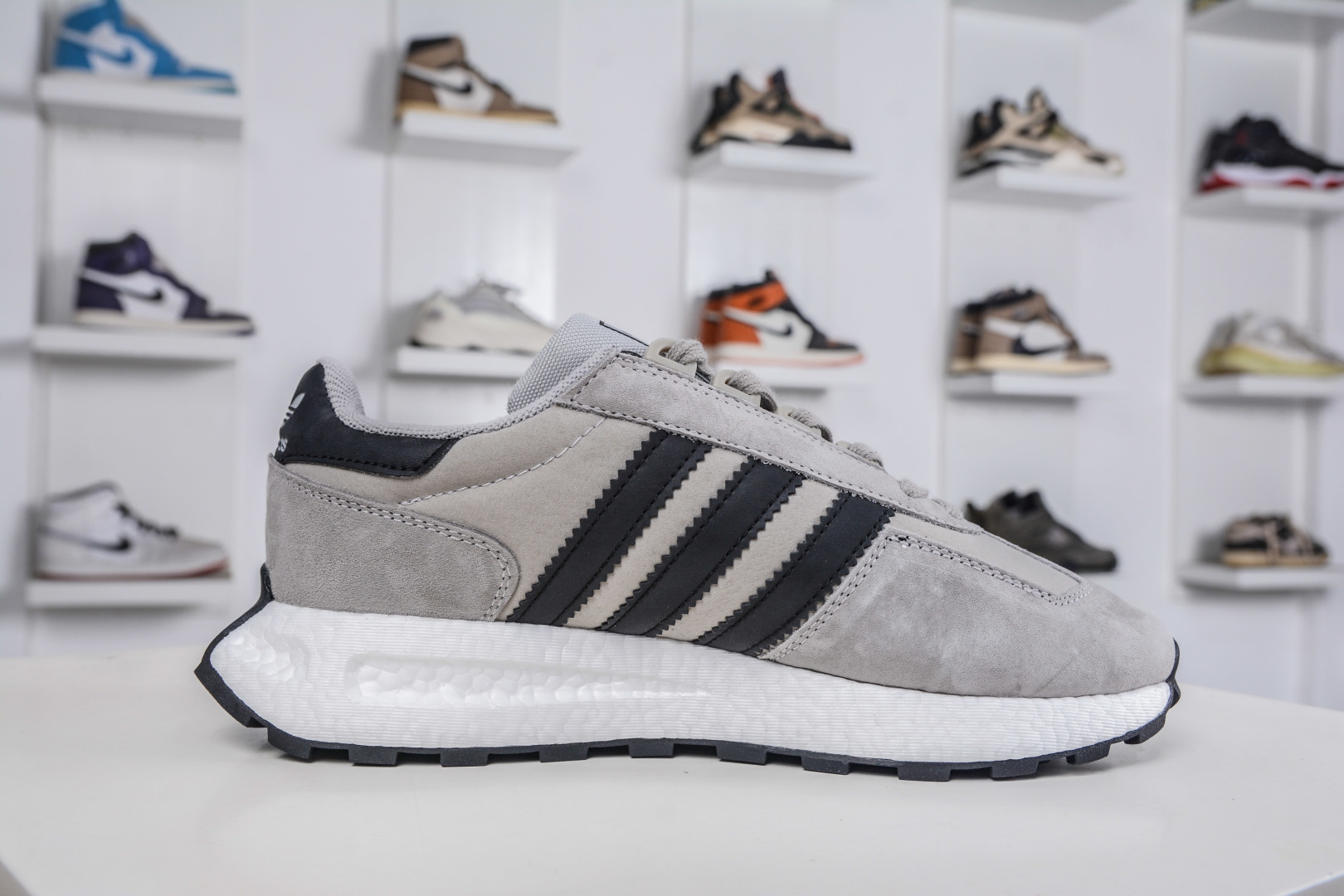 AD Originals Retropy Boost E5系列复古赛车原型一代系列爆米花缓震休闲运动慢跑鞋 GW7455