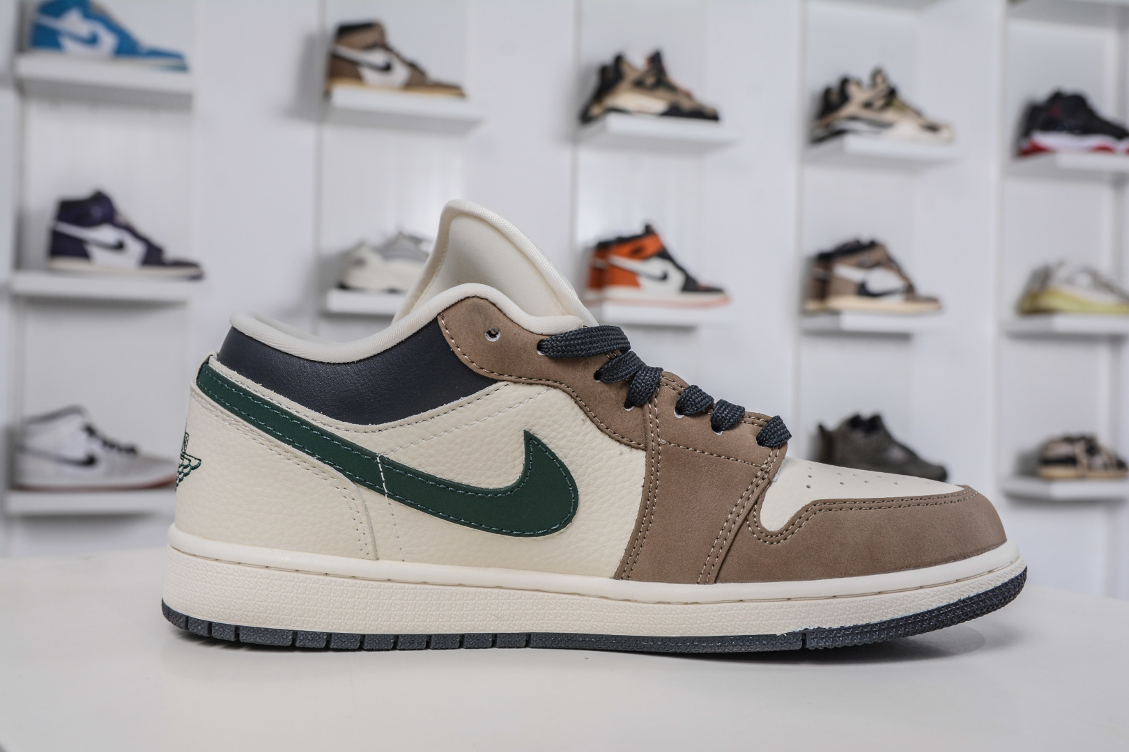 Air Jordan 1 Retro Low x Stussy 斯图西联名-米棕绿 QD1988-007