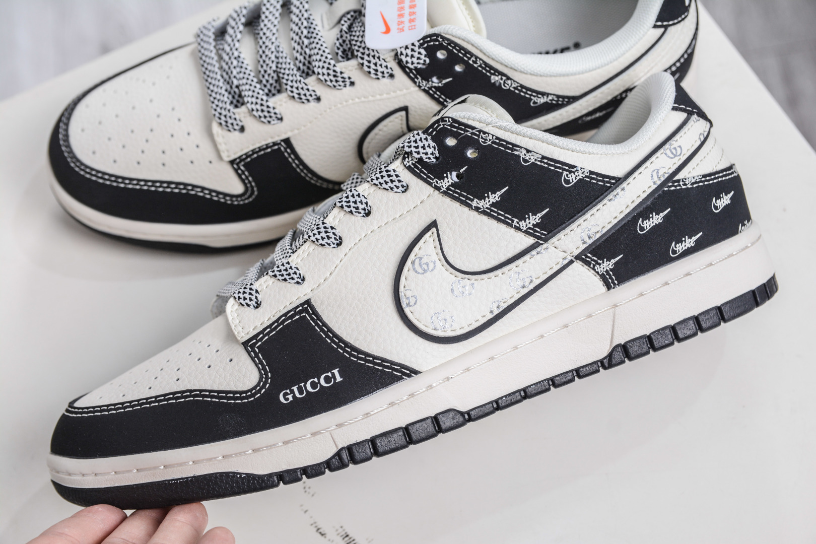 Nike SB Dunk Low x GUCCI 古驰联名-白黑 JP1628-021