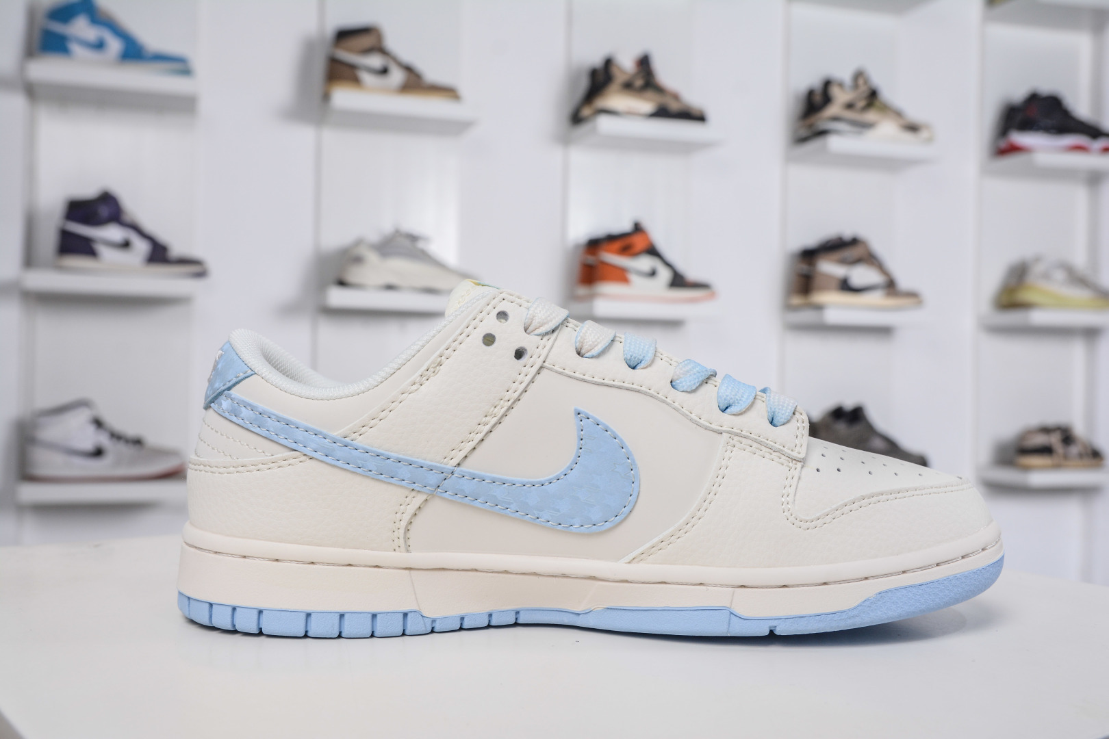 Nike SB Dunk Low x Superme SUP联名-米白浅蓝 JP1628-012