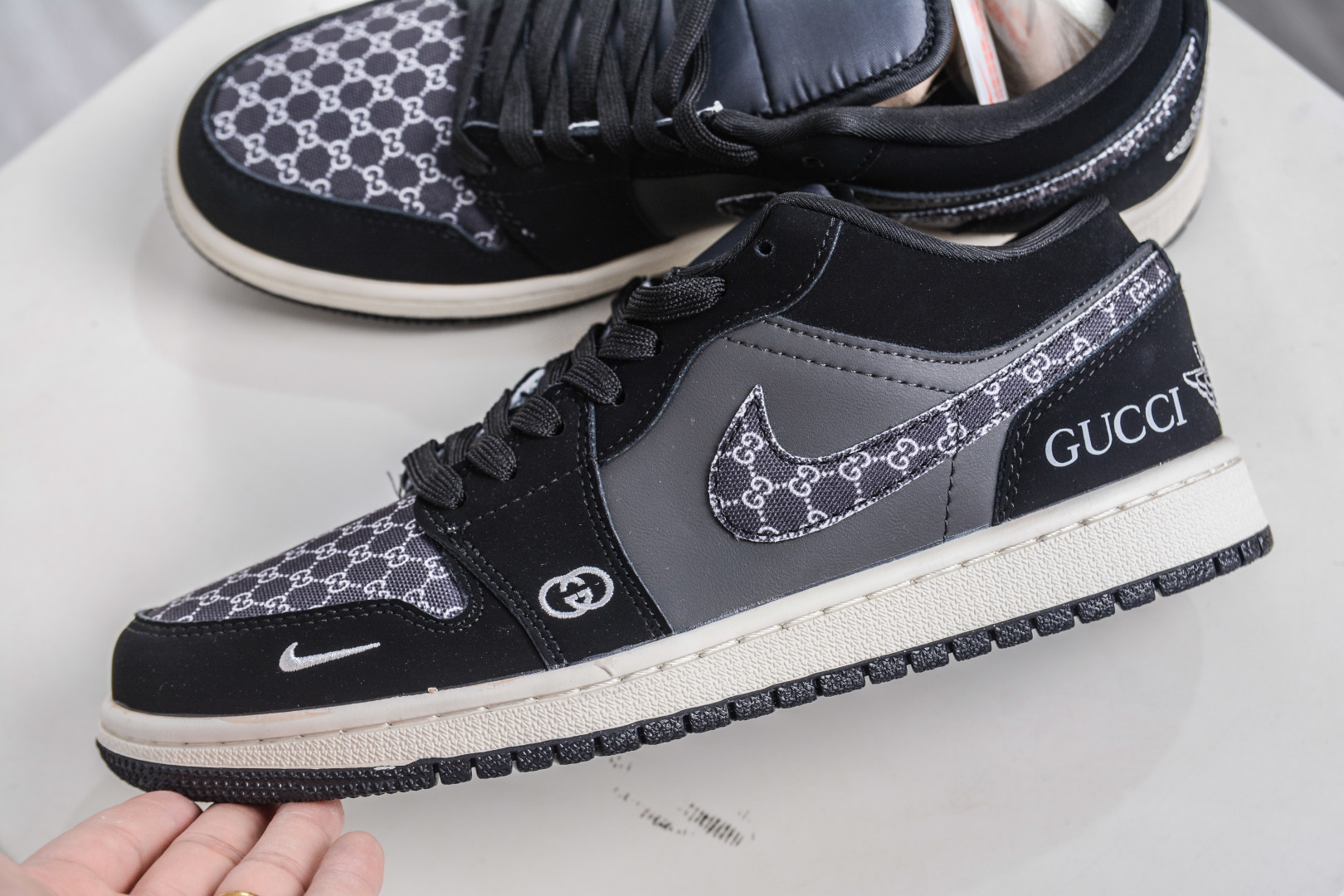 Air Jordan 1 Retro Low x GUCCI 古驰联名-灰黑 LJ8888-003