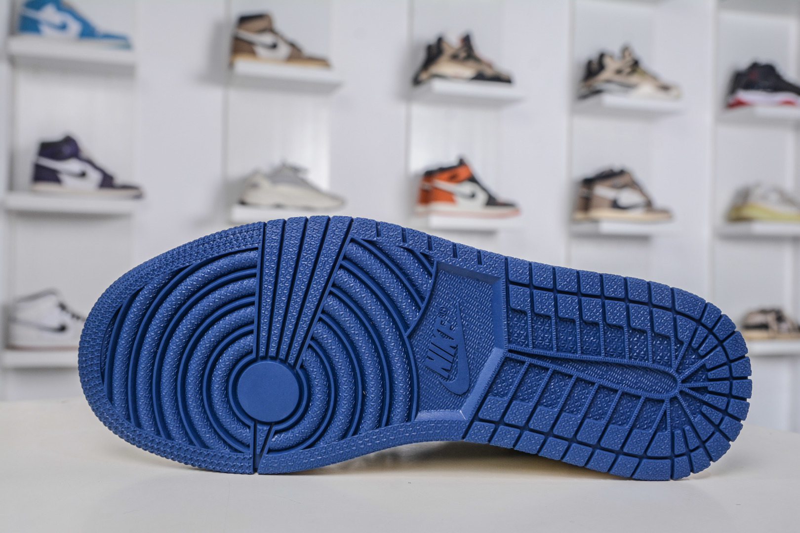 TS x Air Jordan x Louis Vuitton AJ1 Low 倒钩低帮LV联名-白蓝牛仔勾 XD1979-002